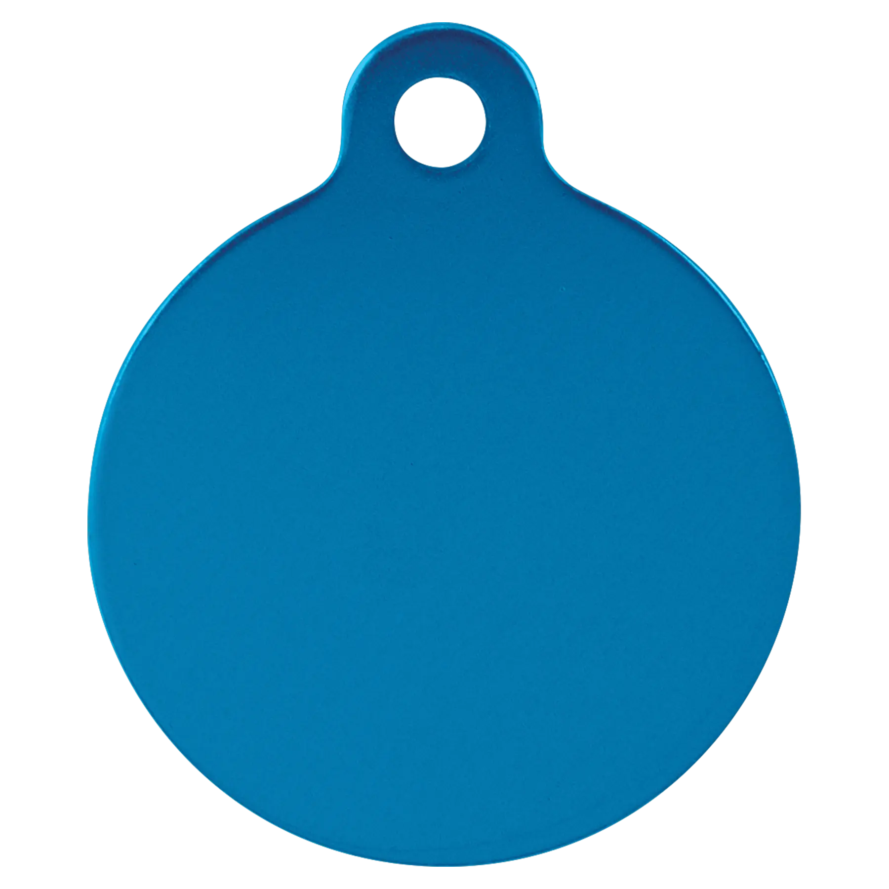 Personalized Double-Sided Round Shape Pet Name Tag, Anodized Aluminum, 1.25" JDS