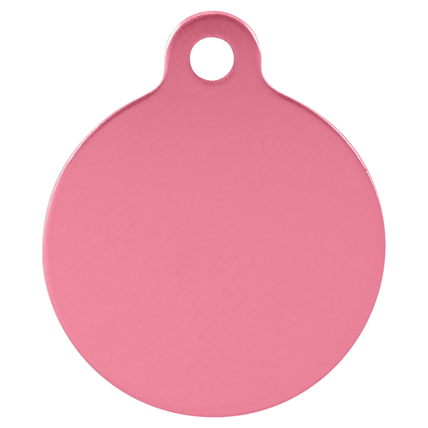 Personalized Double-Sided Round Shape Pet Name Tag, Anodized Aluminum, 1.25" JDS