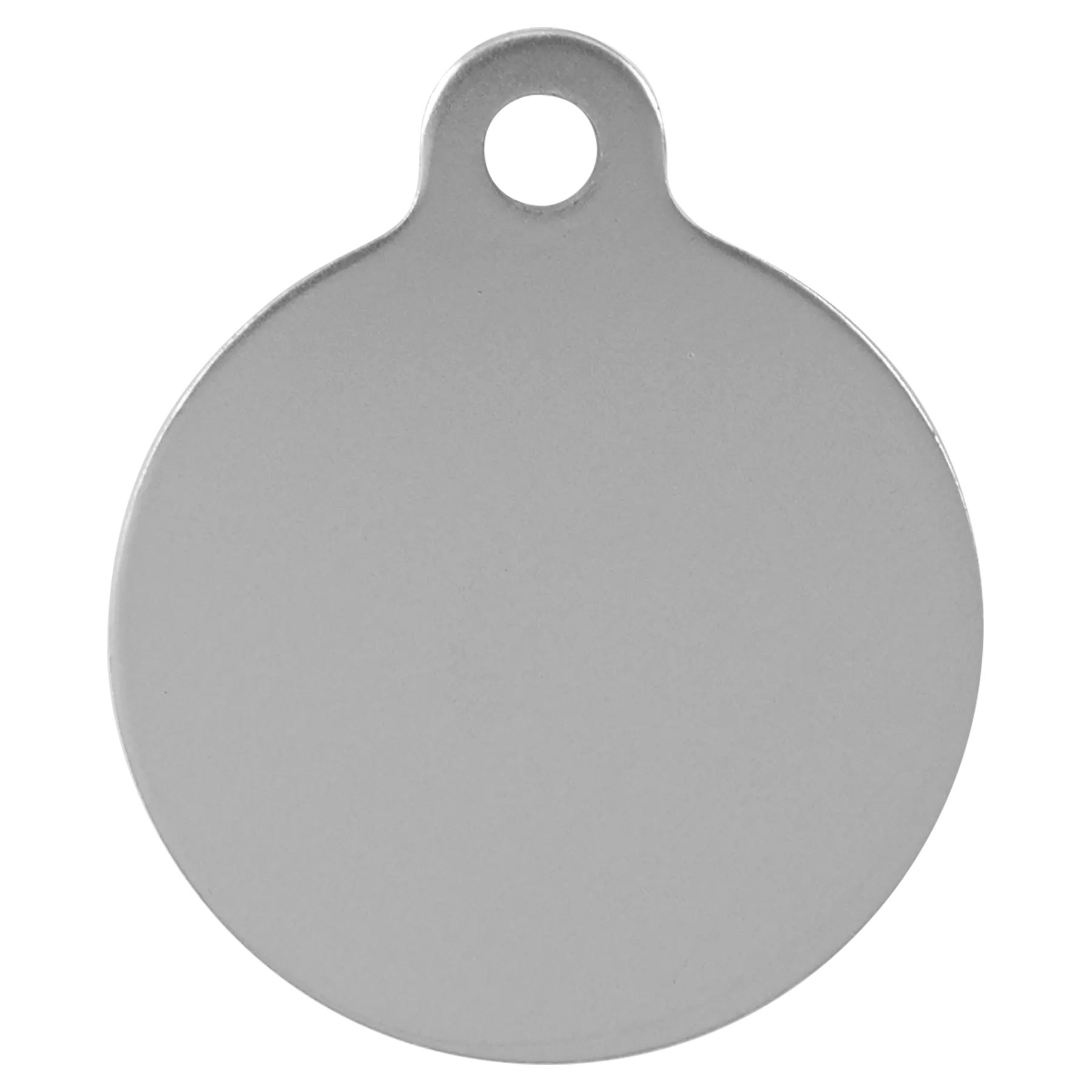Personalized Double-Sided Round Shape Pet Name Tag, Anodized Aluminum, 1.25" JDS
