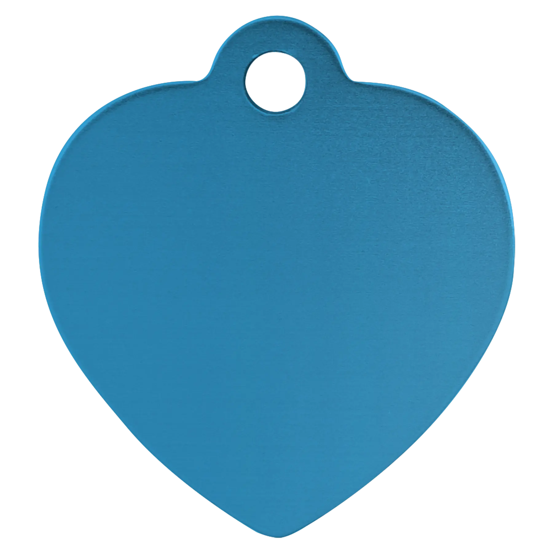 Personalized Double-Sided Heart Shape Pet Name Tag, Anodized Aluminum, 1.25" x 1.25" JDS