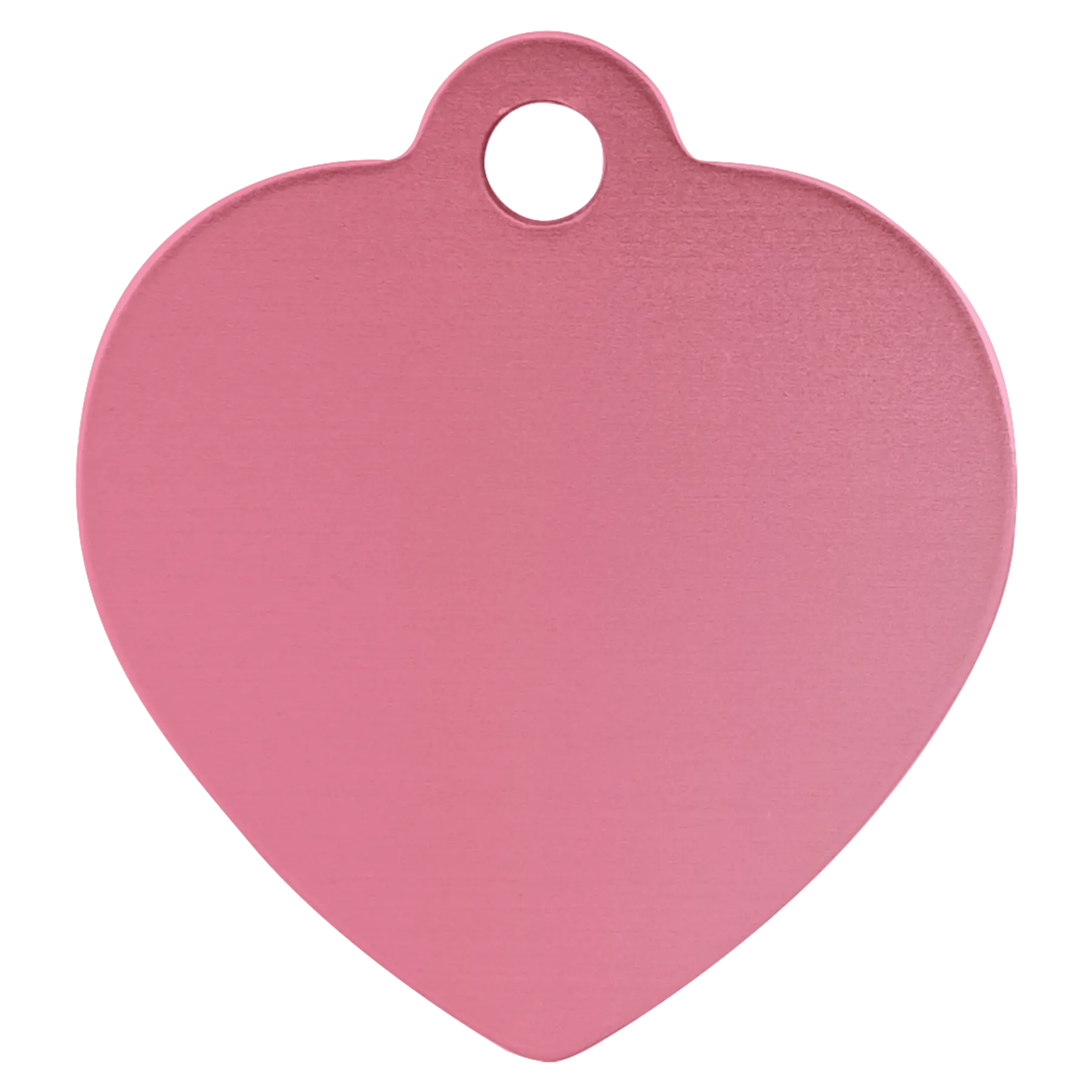 Personalized Double-Sided Heart Shape Pet Name Tag, Anodized Aluminum, 1.25" x 1.25" JDS