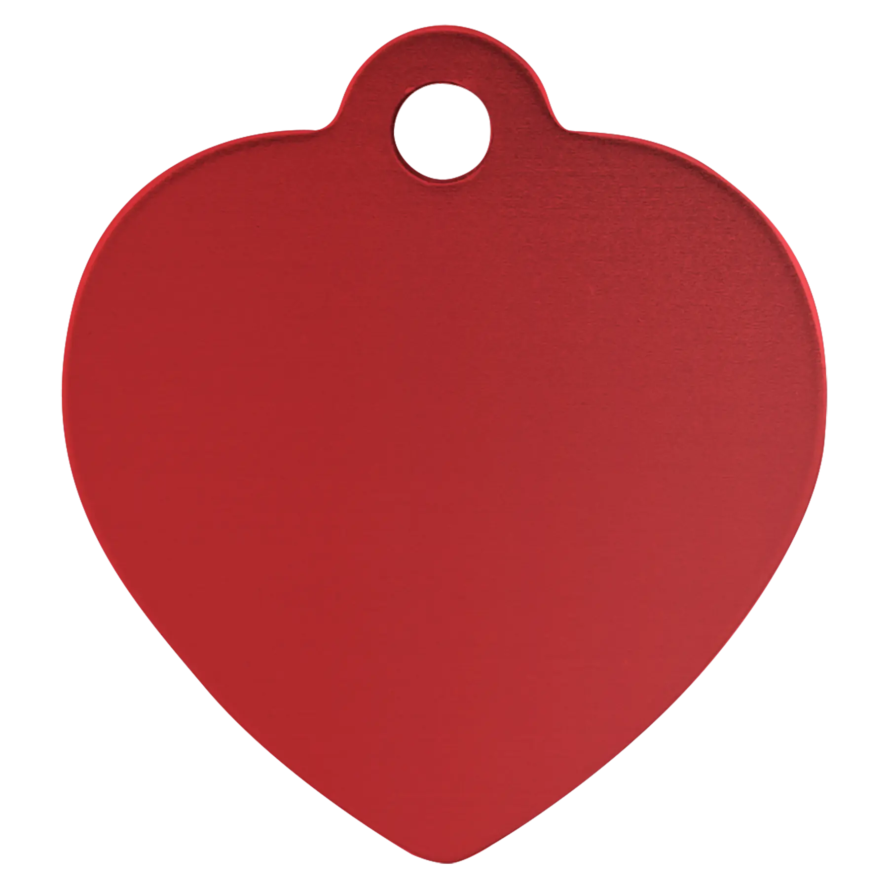 Personalized Double-Sided Heart Shape Pet Name Tag, Anodized Aluminum, 1.25" x 1.25" JDS