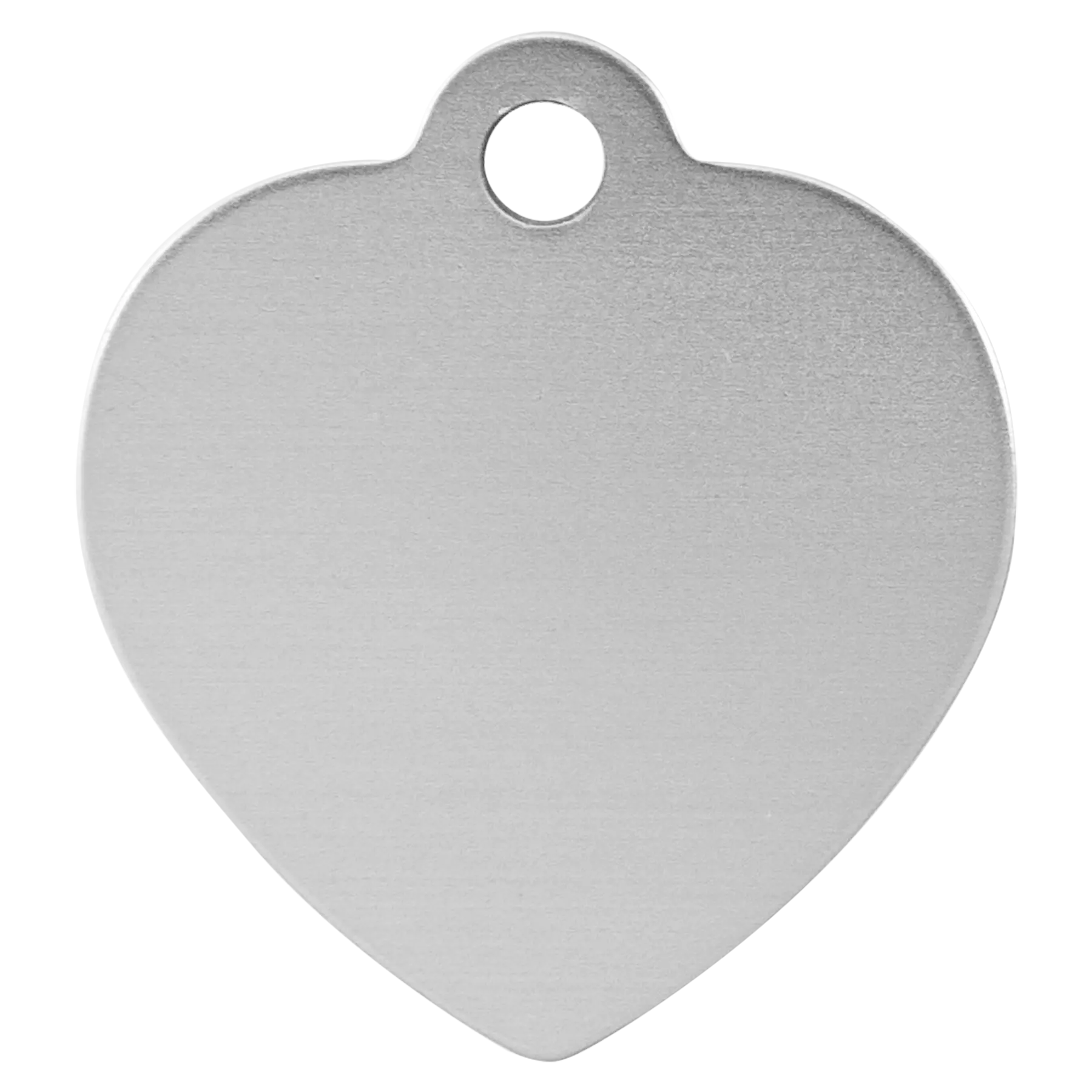 Personalized Double-Sided Heart Shape Pet Name Tag, Anodized Aluminum, 1.25" x 1.25" JDS