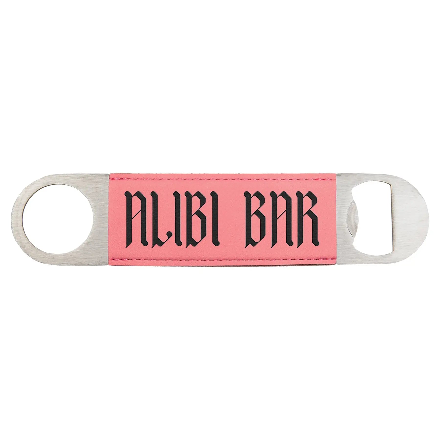 Custom Engraved Leatherette Bottle Opener – 1.5" x 7" with 10 Color Options JDS