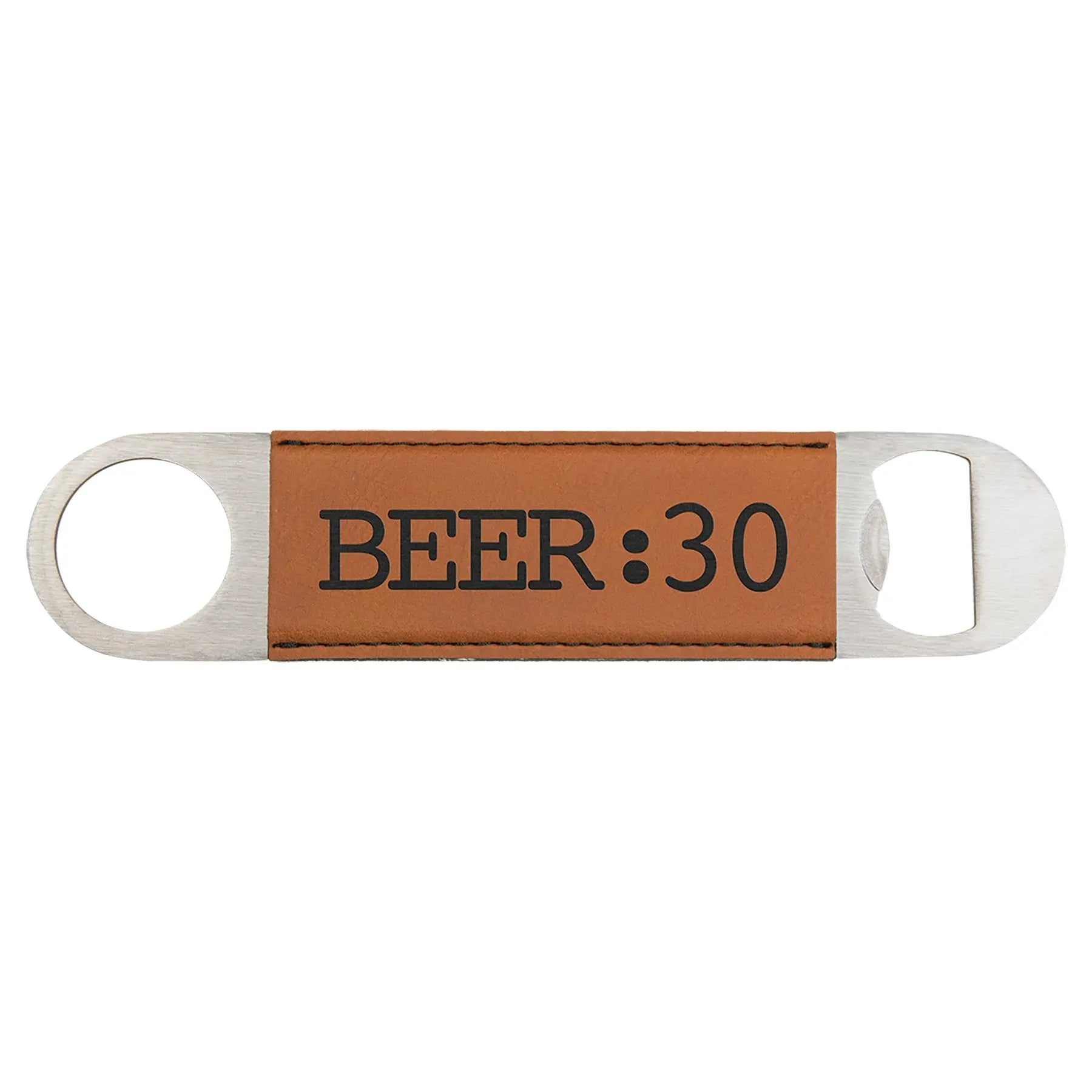 Custom Engraved Leatherette Bottle Opener – 1.5" x 7" with 10 Color Options JDS