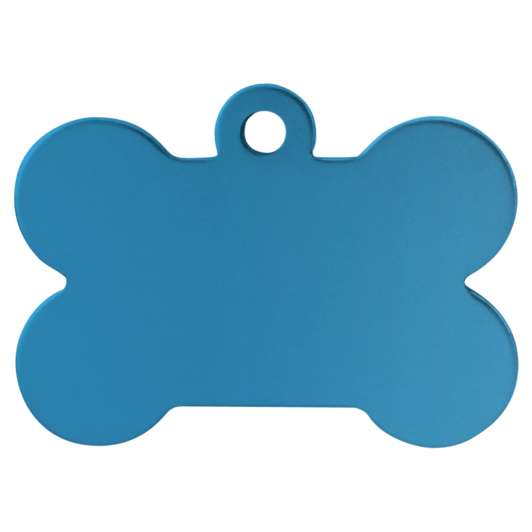 Personalized Double-Sided Bone Shape Pet Name Tag, Anodized Aluminum, 1.5" x 1" JDS