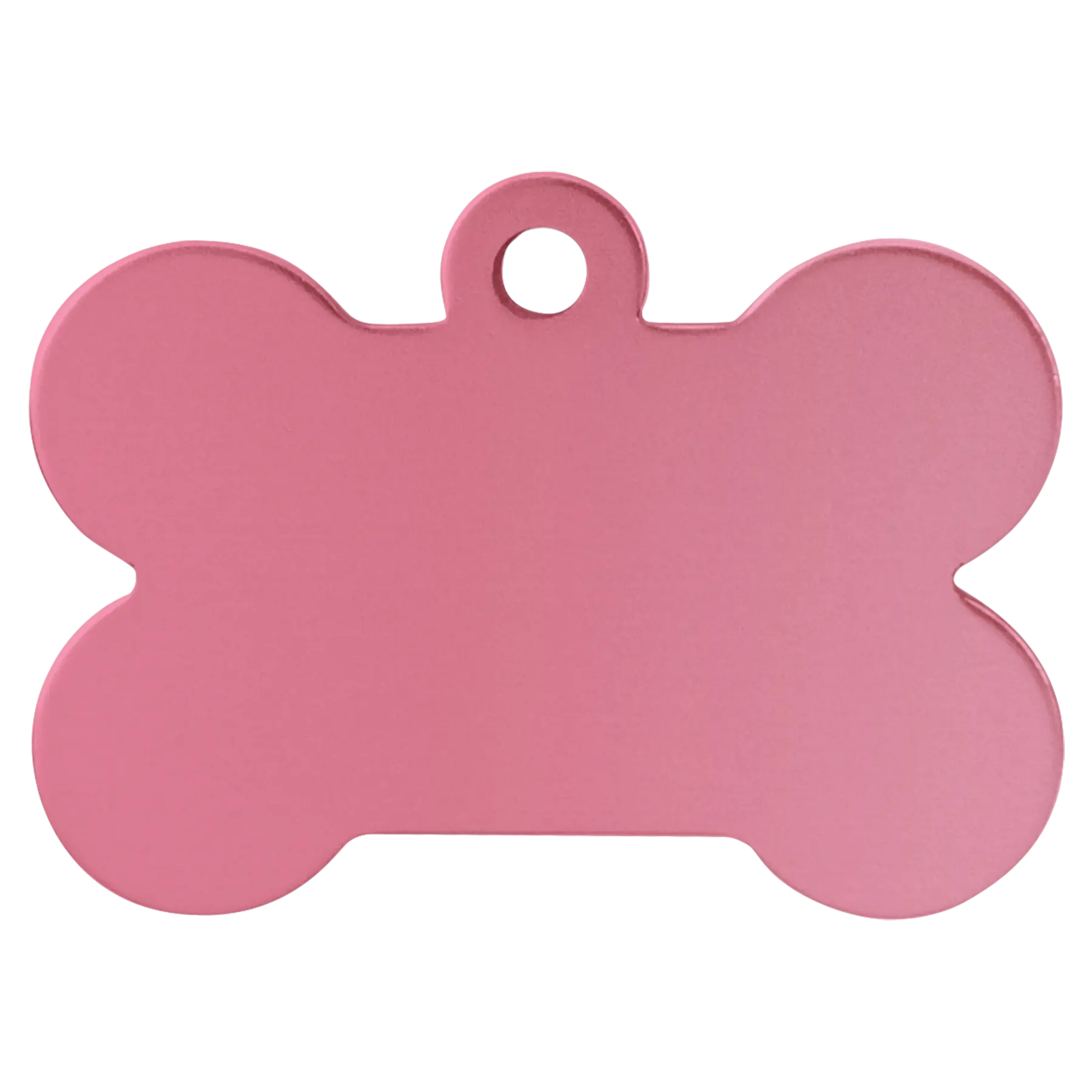 Personalized Double-Sided Bone Shape Pet Name Tag, Anodized Aluminum, 1.5" x 1" JDS