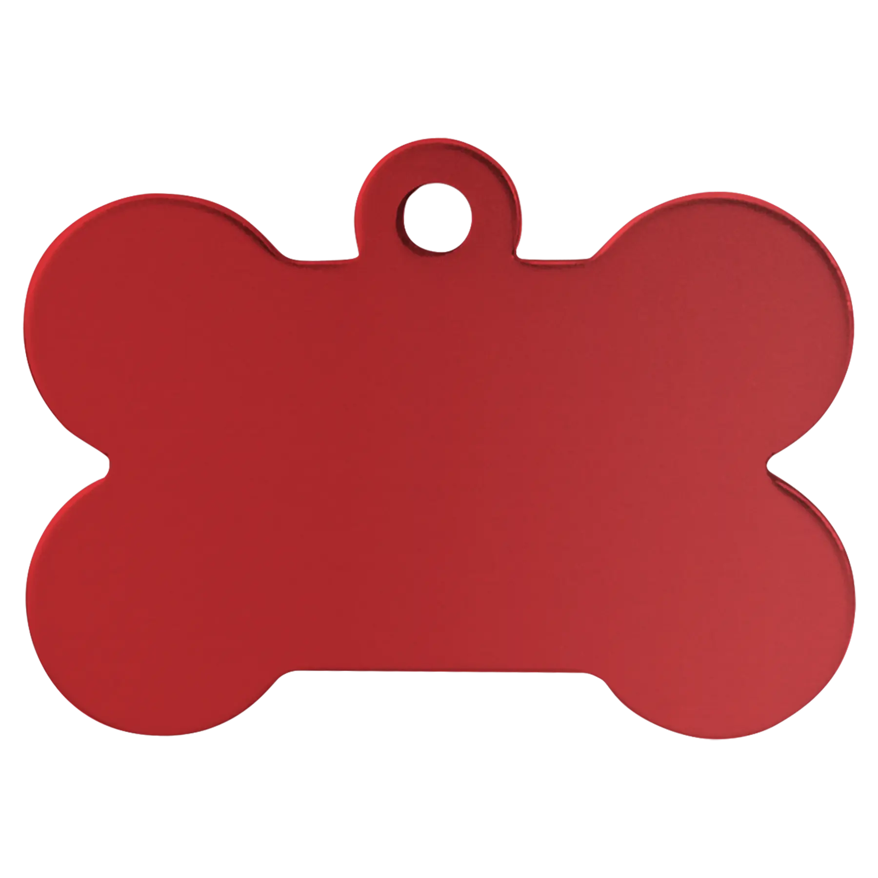 Personalized Double-Sided Bone Shape Pet Name Tag, Anodized Aluminum, 1.5" x 1" JDS