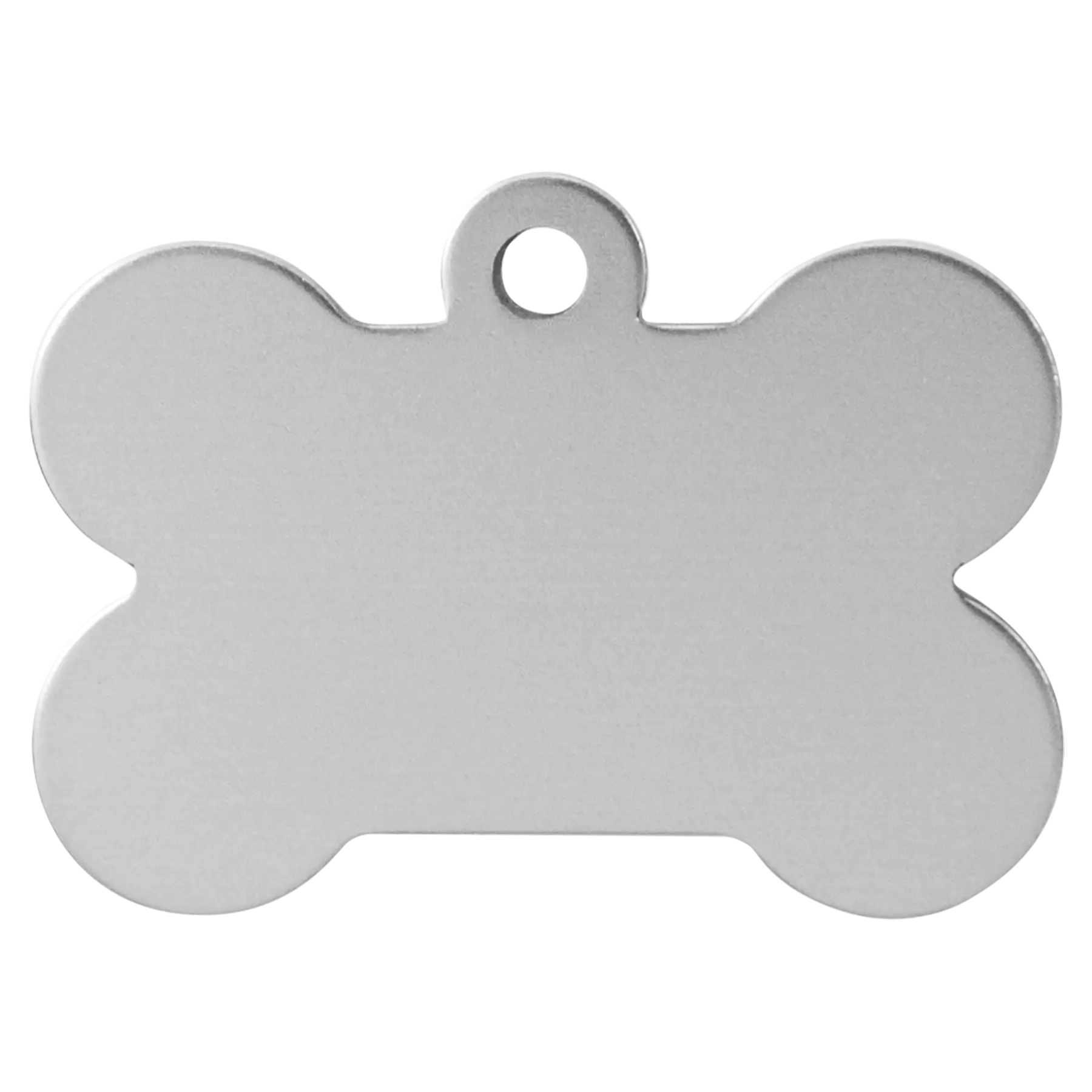 Personalized Double-Sided Bone Shape Pet Name Tag, Anodized Aluminum, 1.5" x 1" JDS