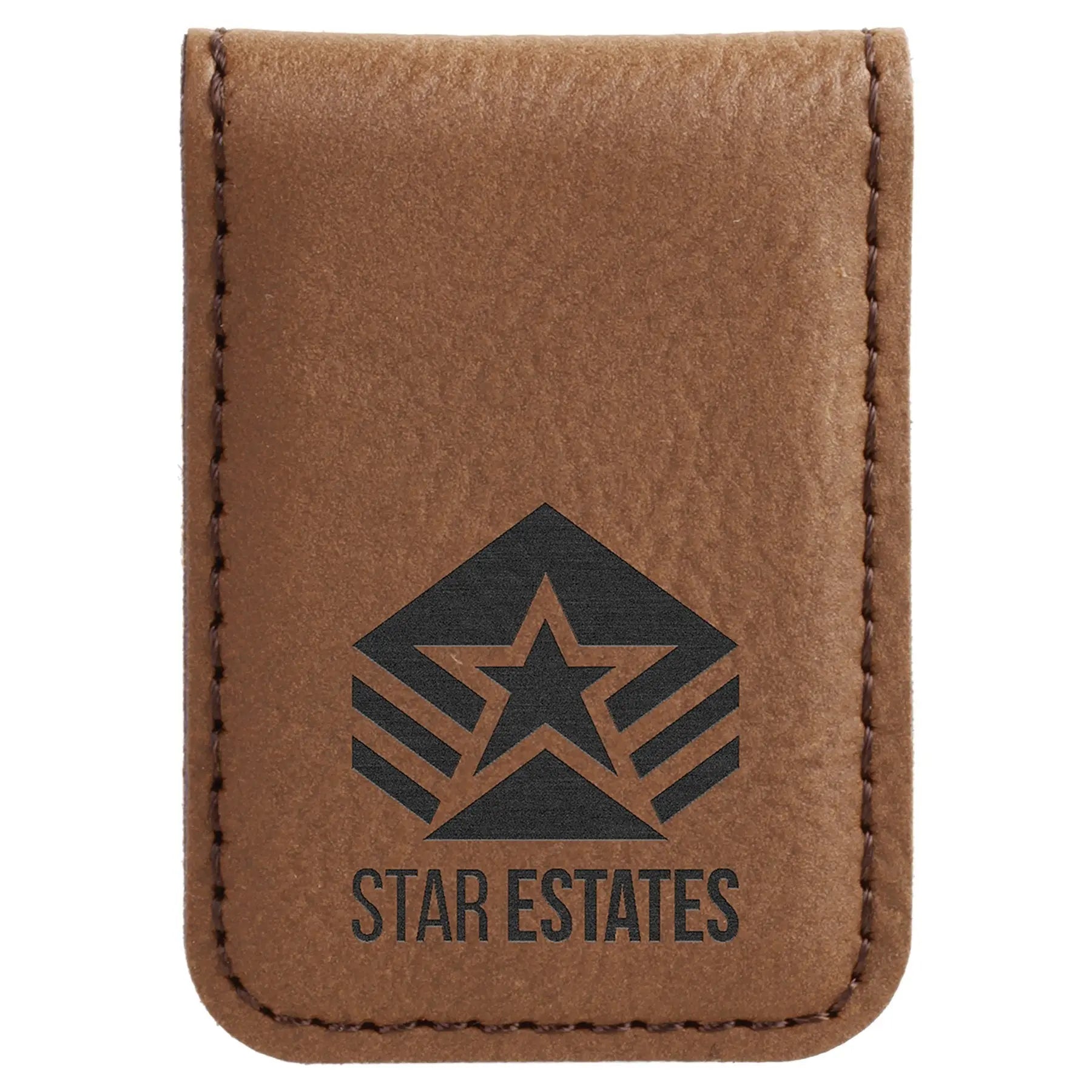 Personalized Money Clip, Leatherette, 1.75" x 2.5", 6 Colors JDS