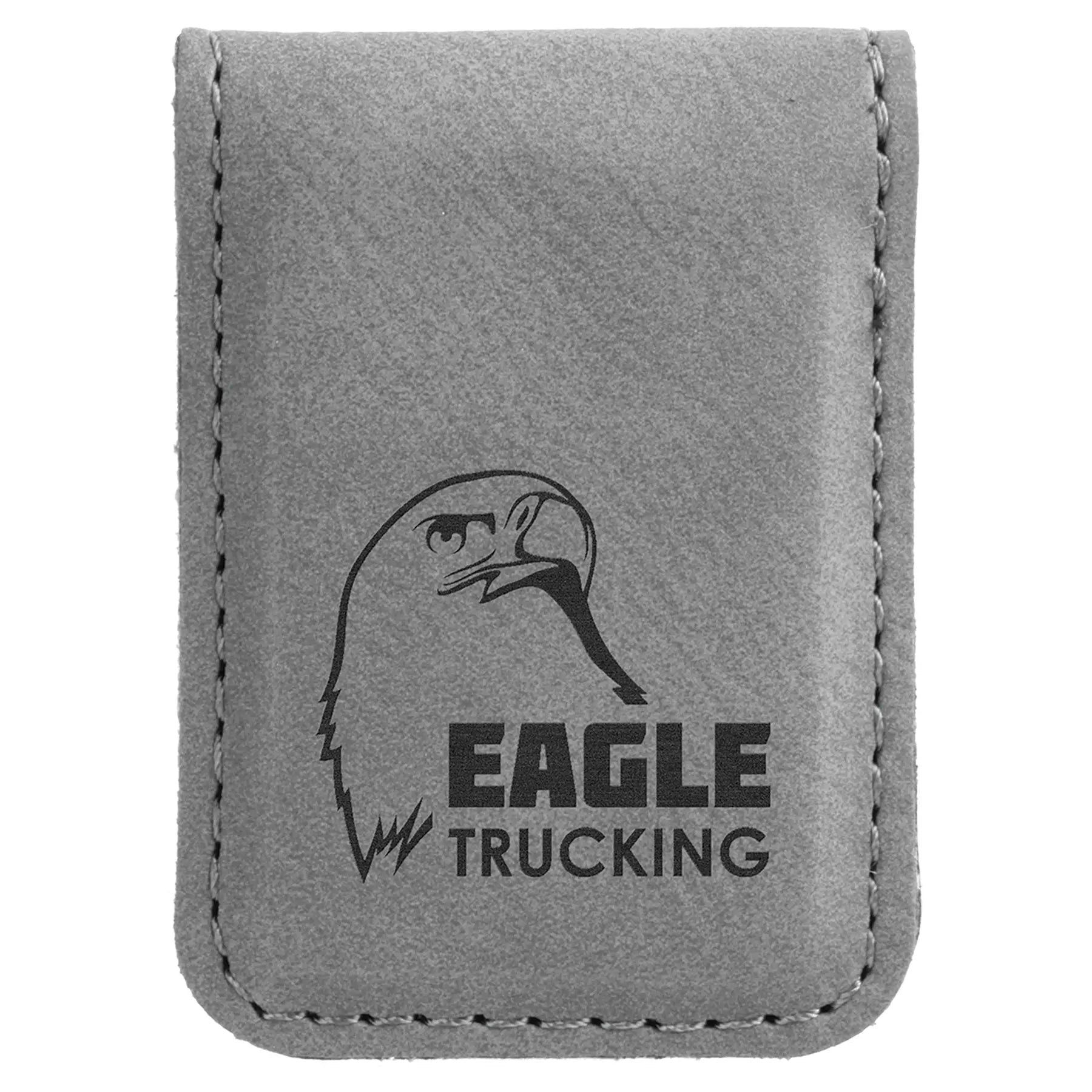 Personalized Money Clip, Leatherette, 1.75" x 2.5", 6 Colors JDS