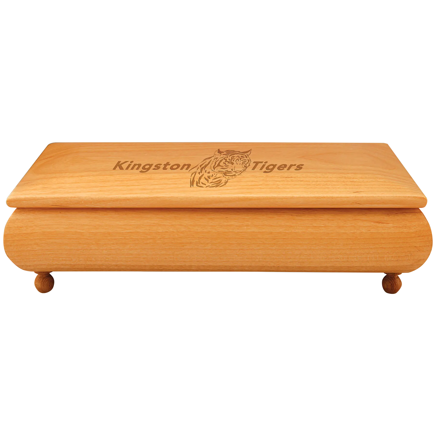 Custom Engraved Red Alder Wood Gift Box – Personalized Jewelry or Keepsake Box, 2 Sizes JDS