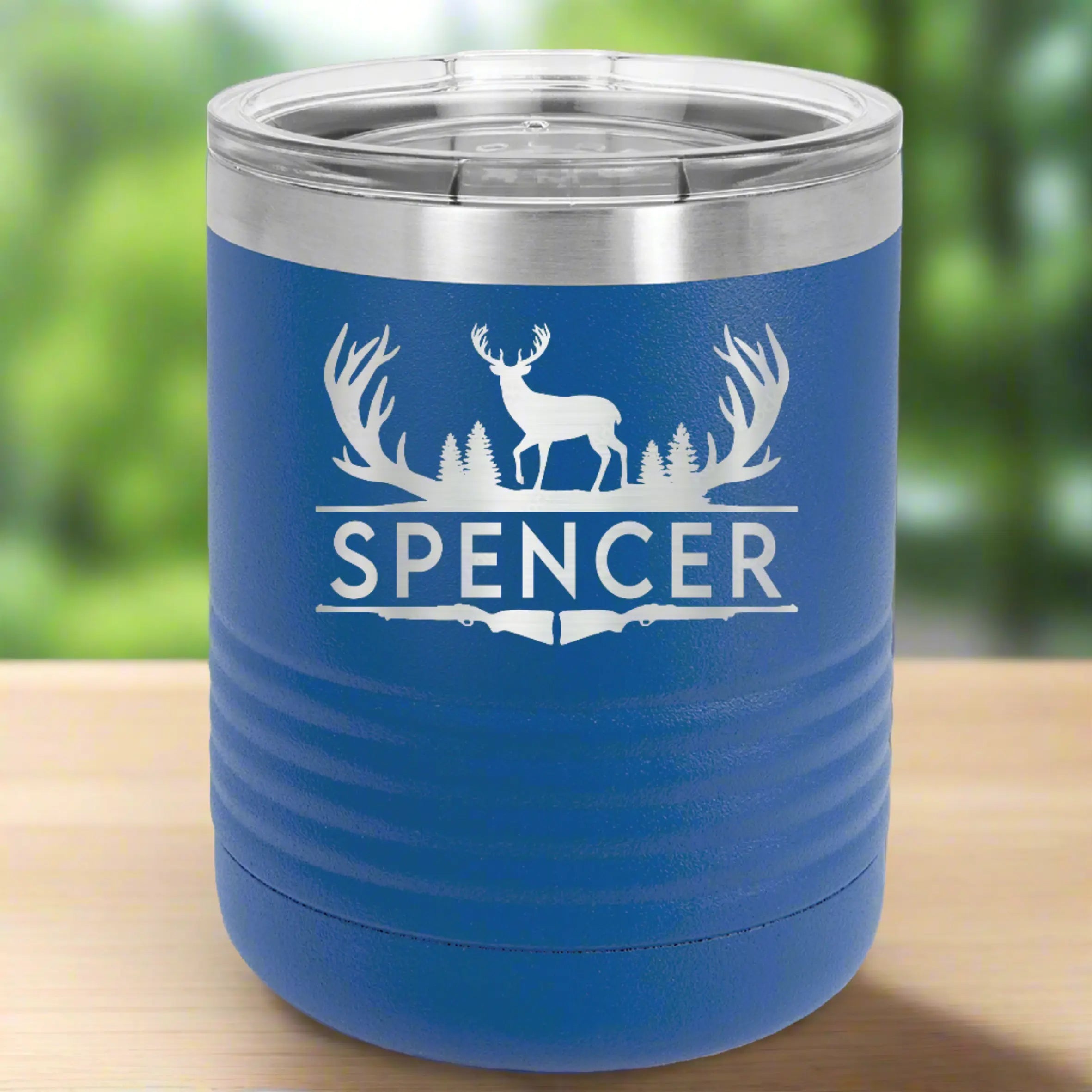 Personalized 10 oz. Polar Camel Insulated Ringneck Lowball Tumbler with Clear Lid – 9 Color Options JDS