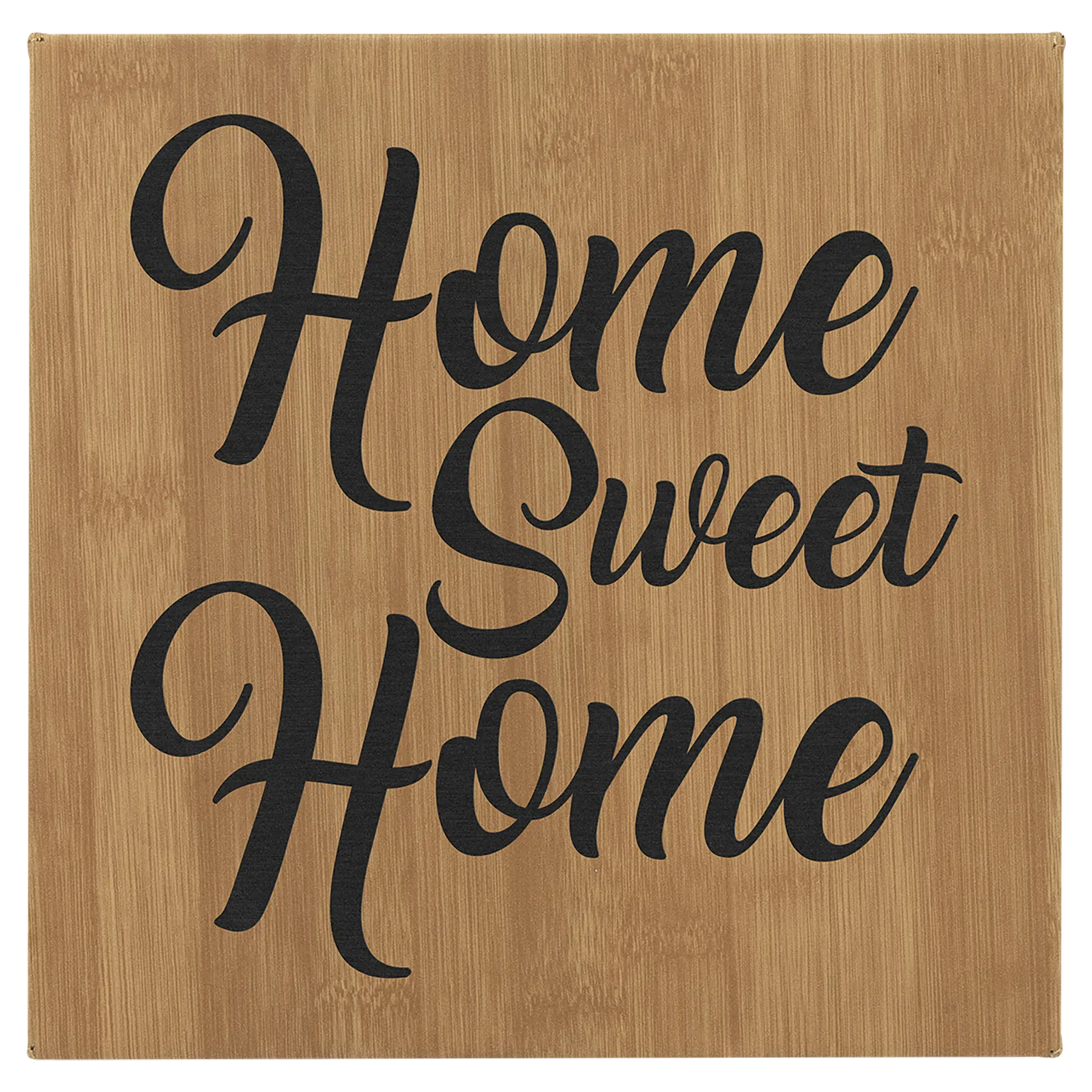 Personalized 10" x 10" Leatherette Wall Decor Sign with Sawtooth Hanger, 11 Colors JDS