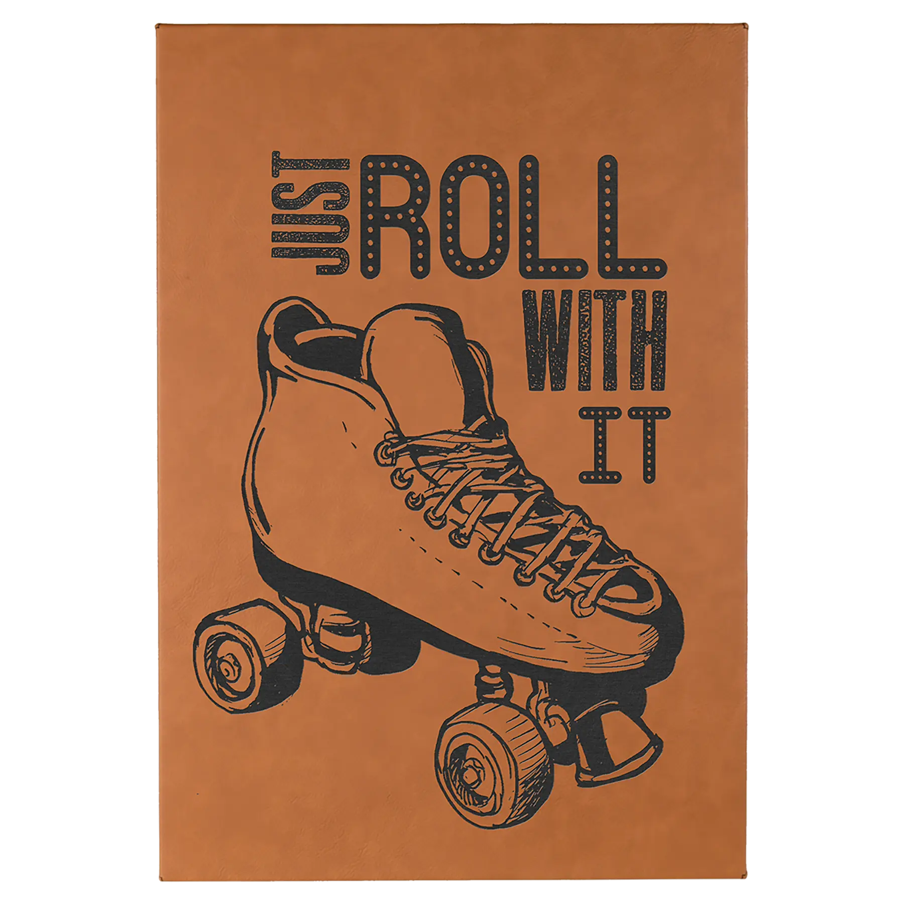 Personalized 12" x 18" Leatherette Wall Decor Sign with Sawtooth Hanger, 11 Colors JDS