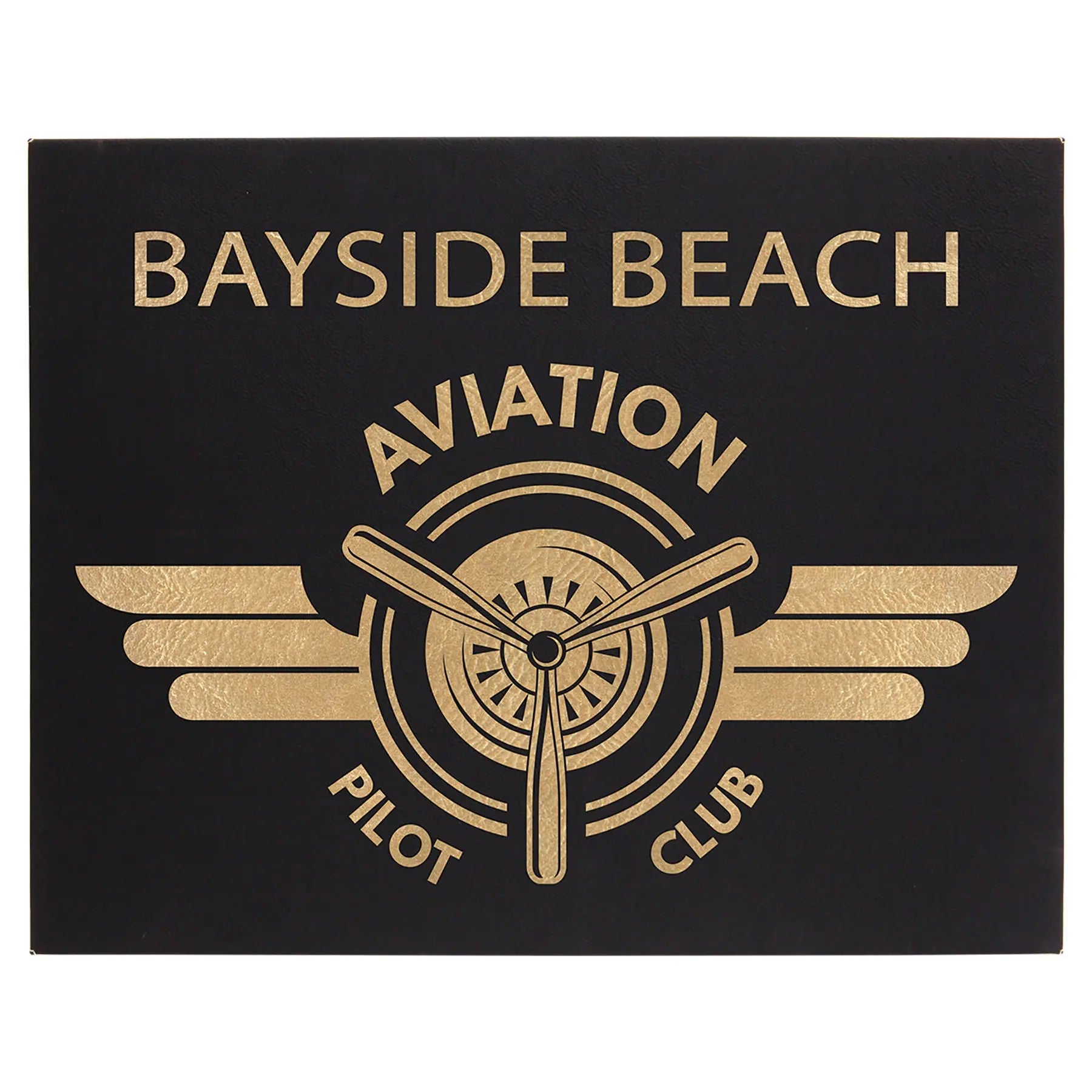 Personalized 16" x 20" Leatherette Wall Decor Sign with Sawtooth Hanger, 11 Colors JDS