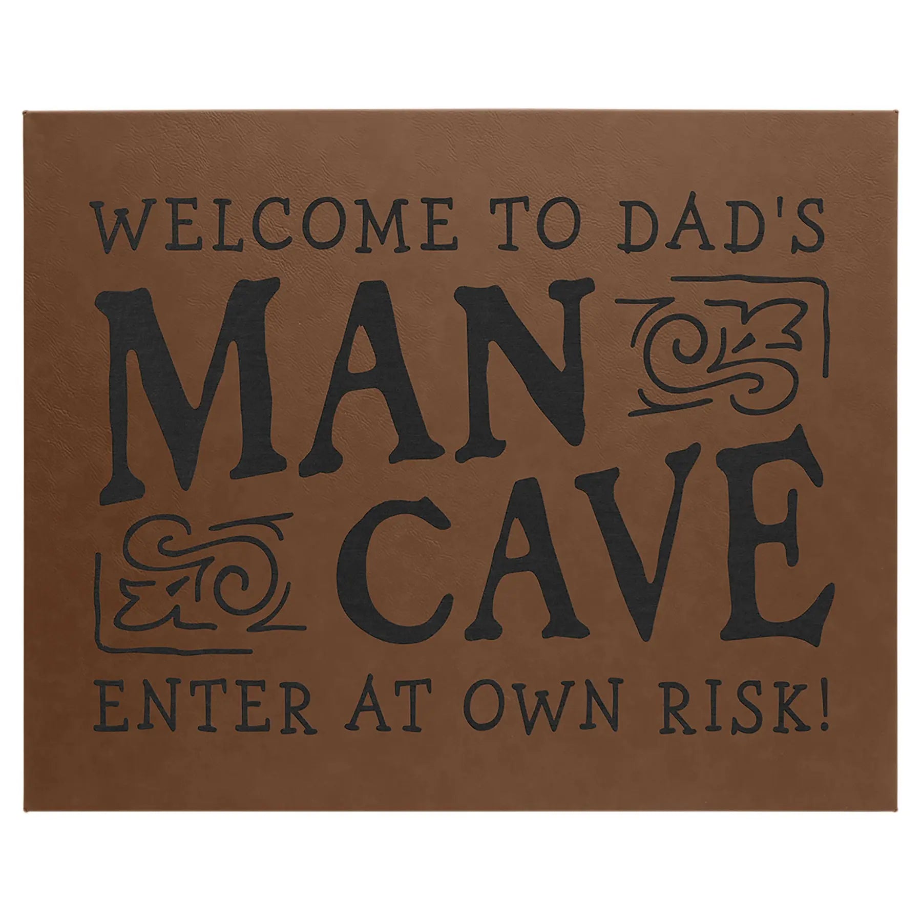 Personalized 16" x 20" Leatherette Wall Decor Sign with Sawtooth Hanger, 11 Colors JDS