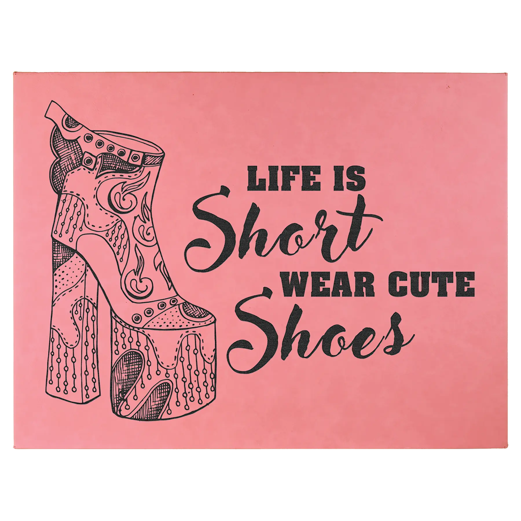 Personalized 16" x 20" Leatherette Wall Decor Sign with Sawtooth Hanger, 11 Colors JDS