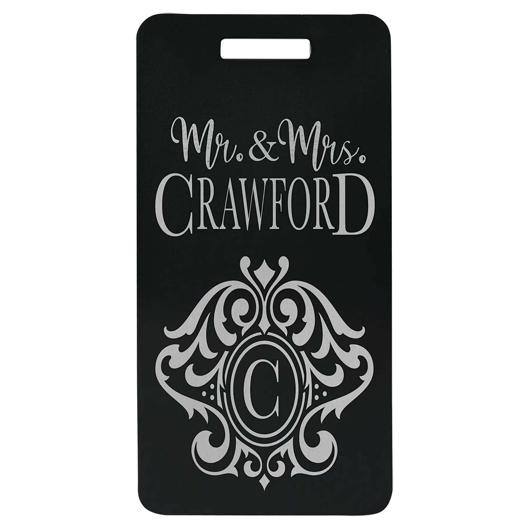 Personalized Double-Sided Luggage Tag / School or Sports Bag Tag, Anodized Aluminum, 5 Colors JDS