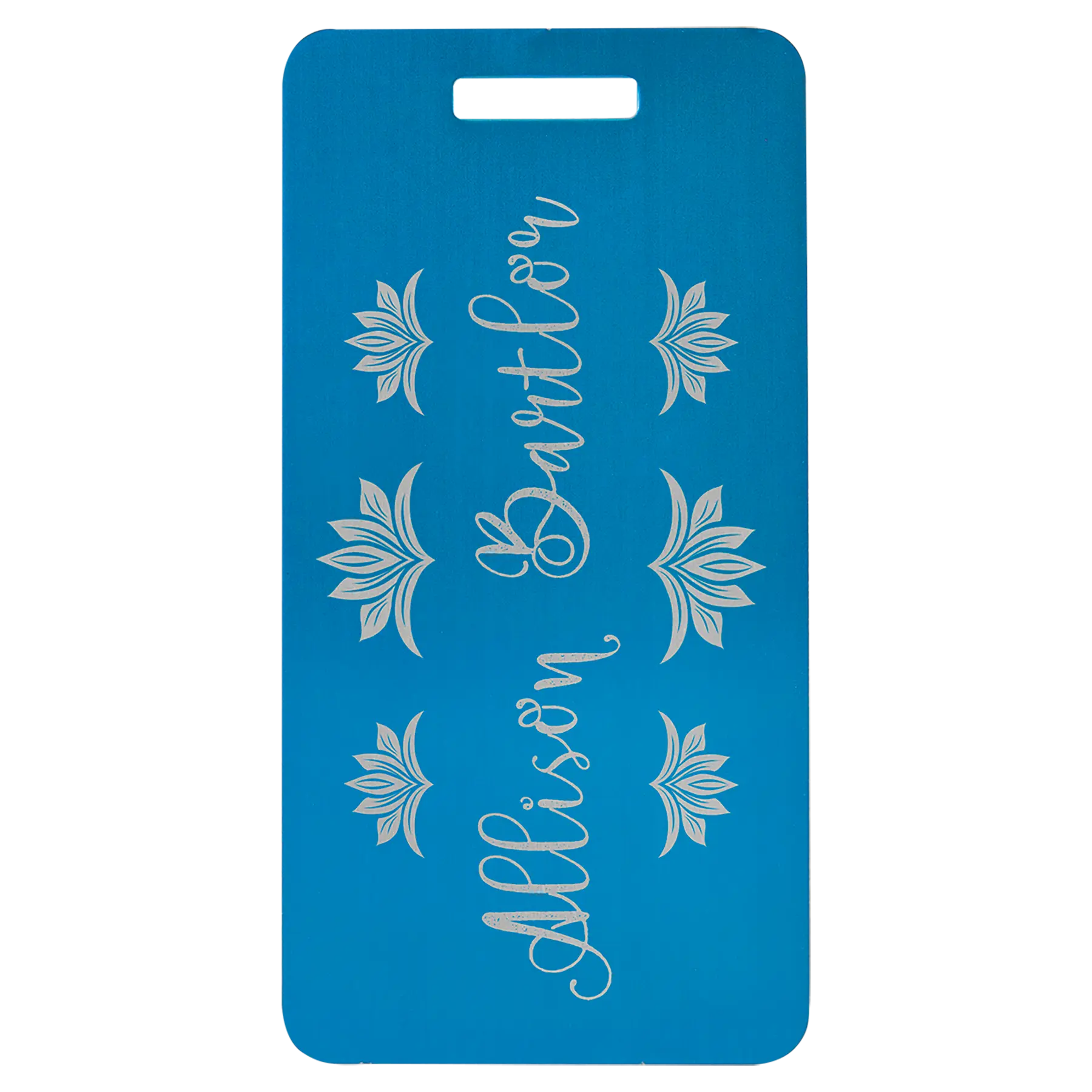 Personalized Double-Sided Luggage Tag / School or Sports Bag Tag, Anodized Aluminum, 5 Colors JDS