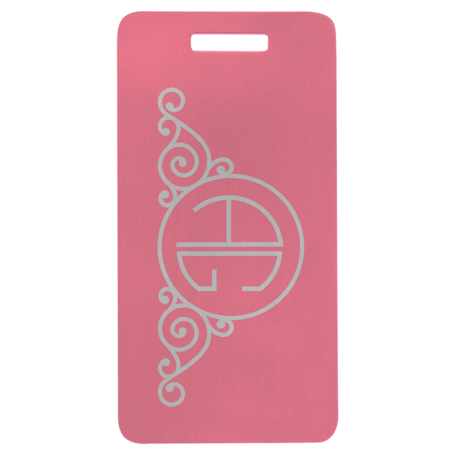 Personalized Double-Sided Luggage Tag / School or Sports Bag Tag, Anodized Aluminum, 5 Colors JDS