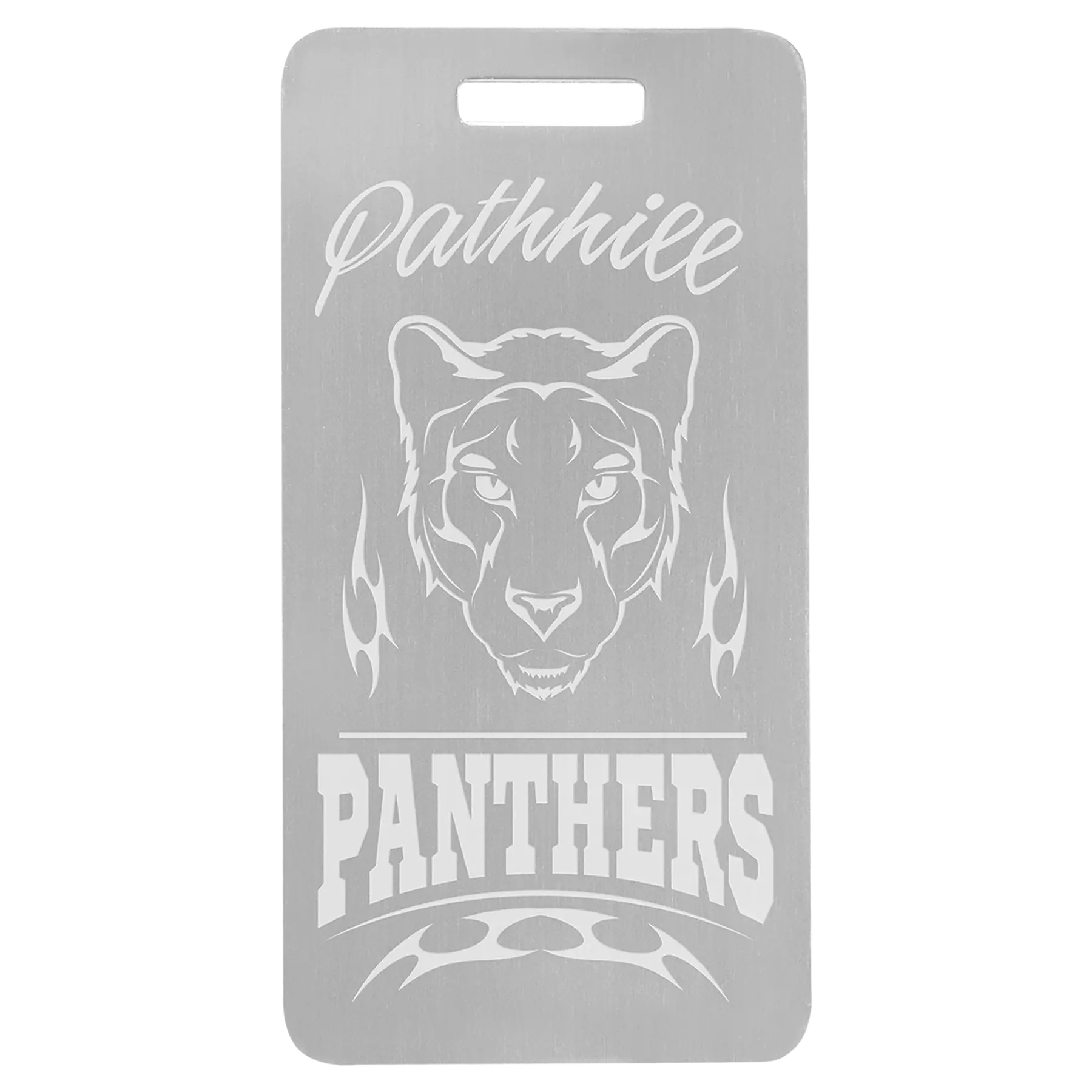 Personalized Double-Sided Luggage Tag / School or Sports Bag Tag, Anodized Aluminum, 5 Colors JDS