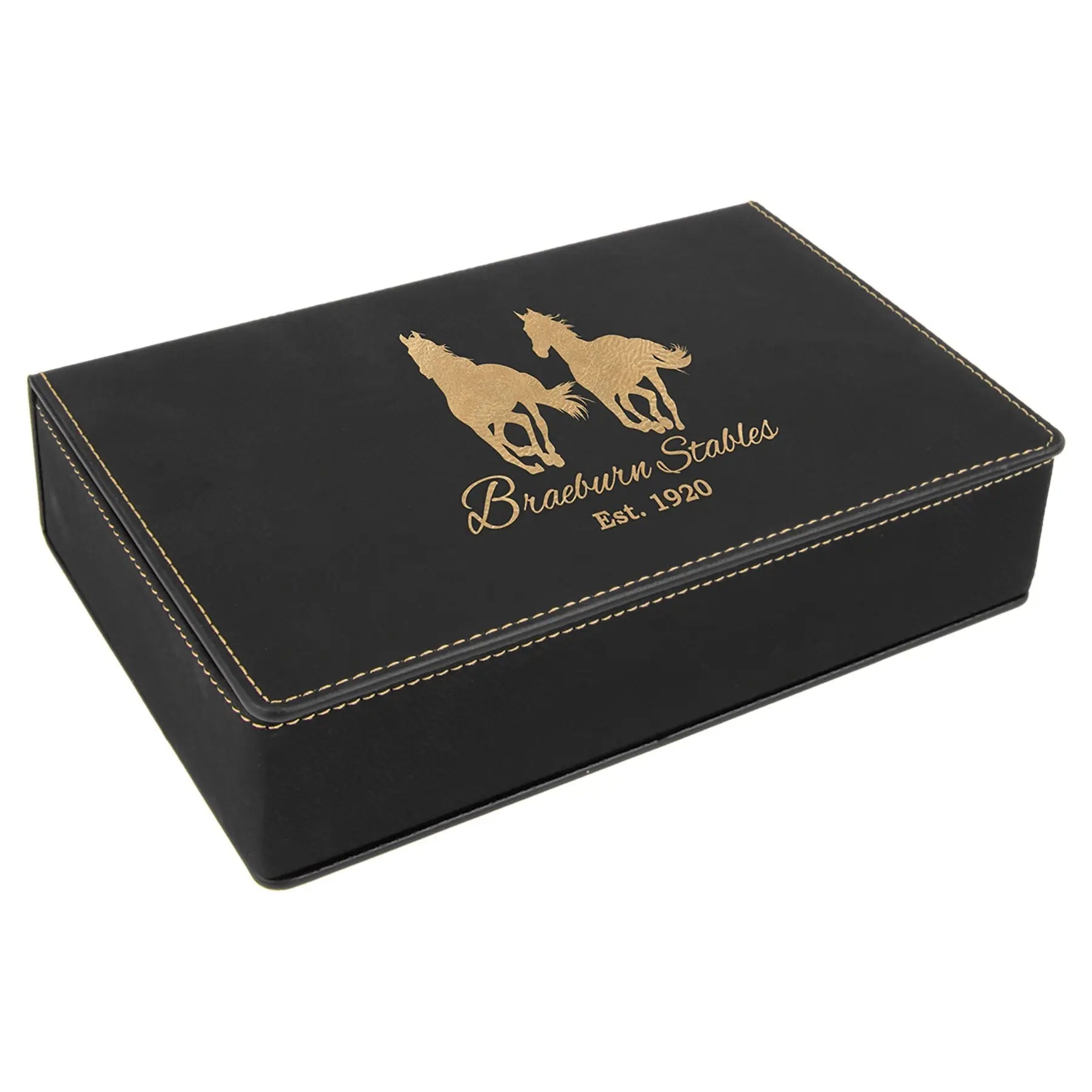 Personalized 4-Piece Leatherette Flask Gift Set, 6 Oz Flask, 2 Shot Glasses and Funnel in Gift Box, 4 Colors JDS