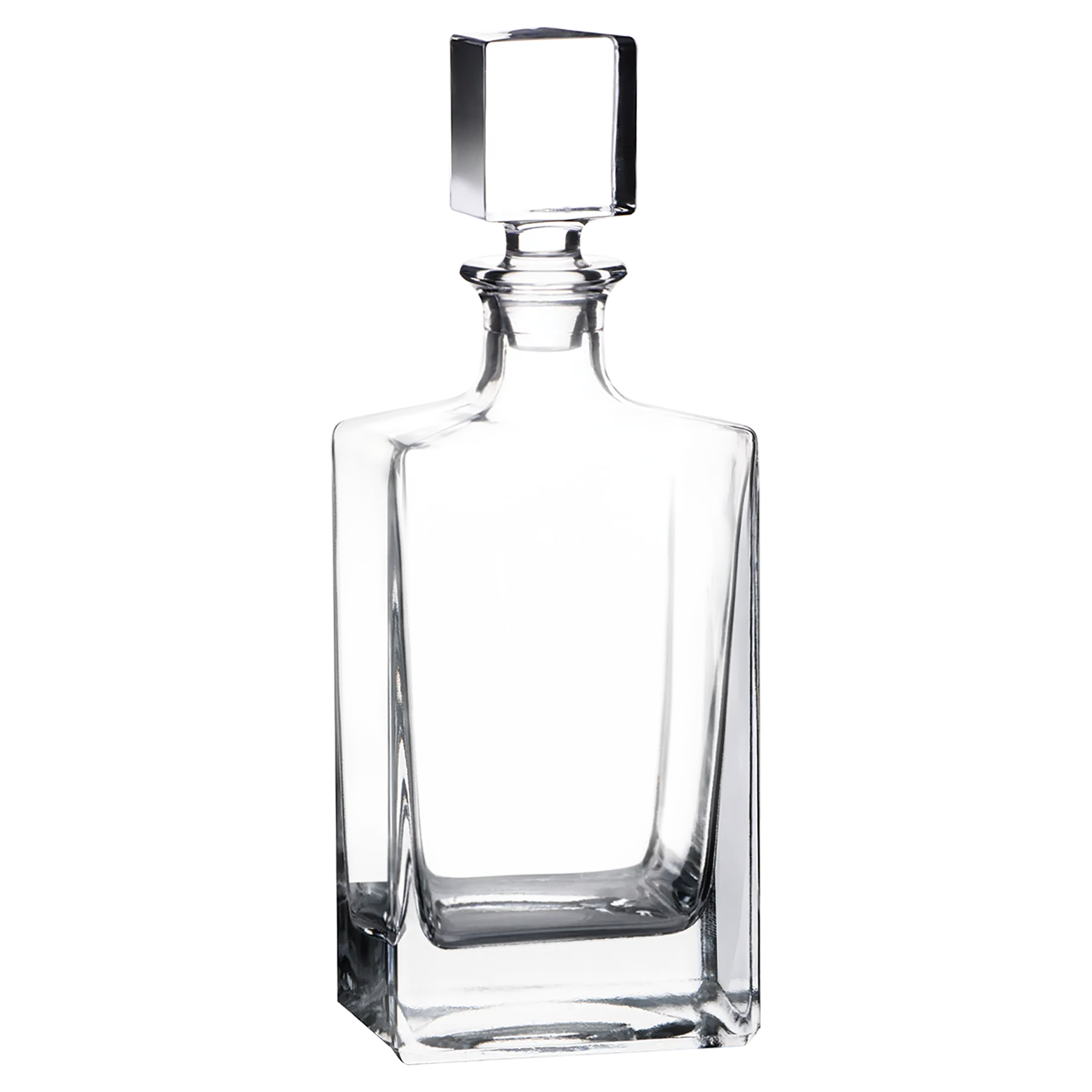 Custom Engraved 810ml Rectangle Personalized Glass Decanter JDS