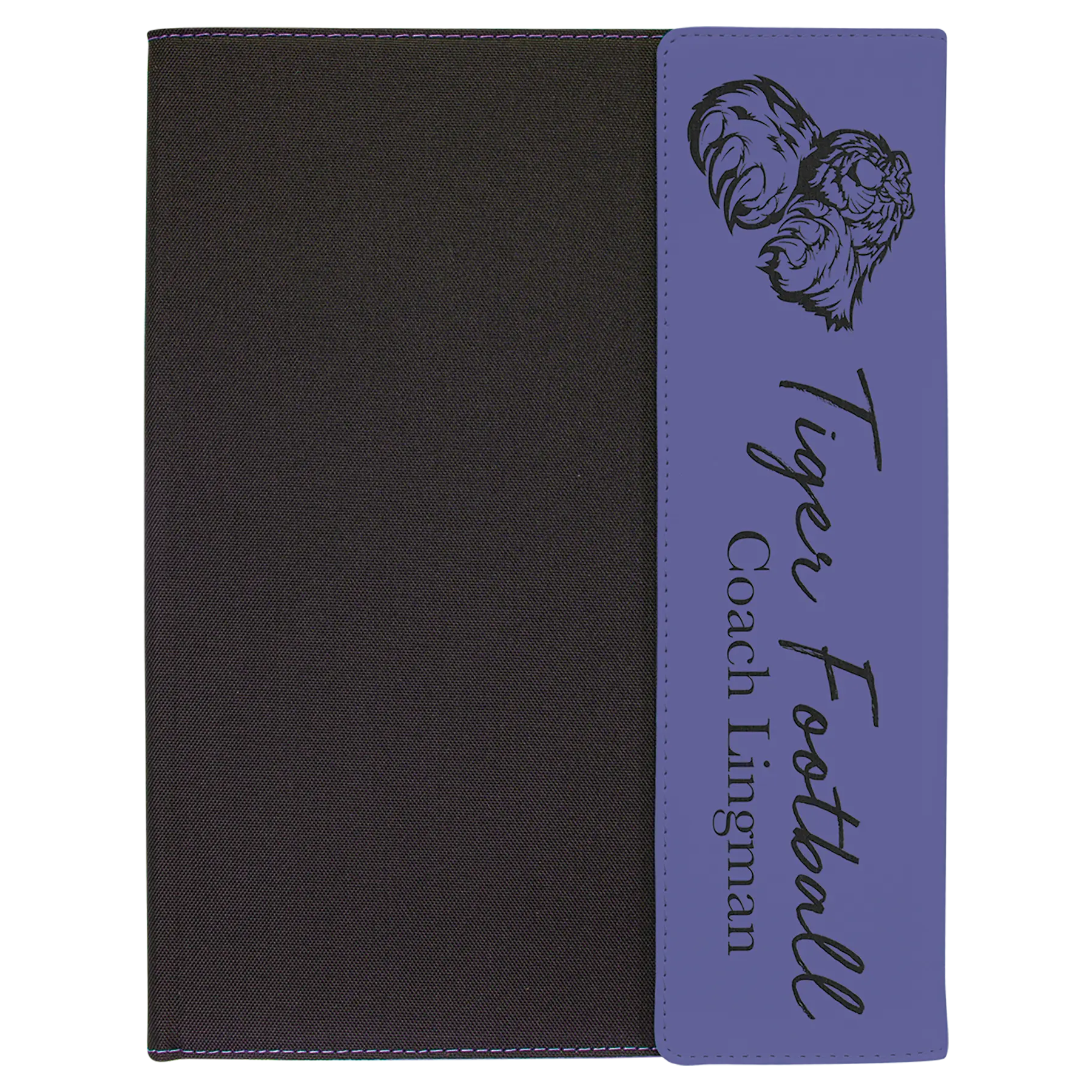 Personalized Executive Portfolio with Pocket and Lined Notepad, Canvas and Leatherette, 9.5" x 12", 9 Colors JDS