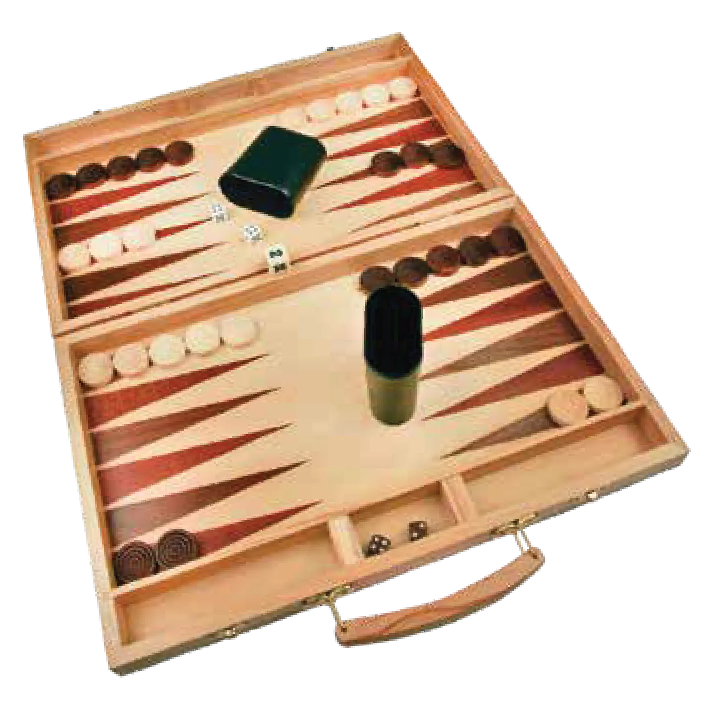 Custom Engraved Wooden Backgammon Set – 15" Game Board with Storage Box JDS
