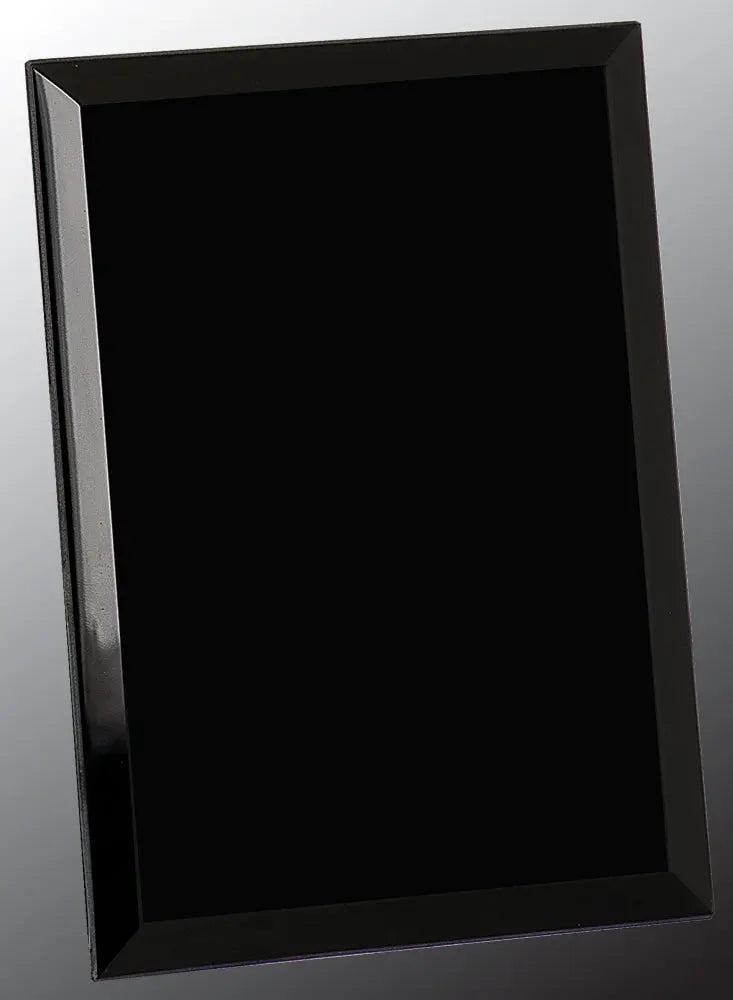 Black Glass Mirror Plaque Award, 2 Sizes JDS