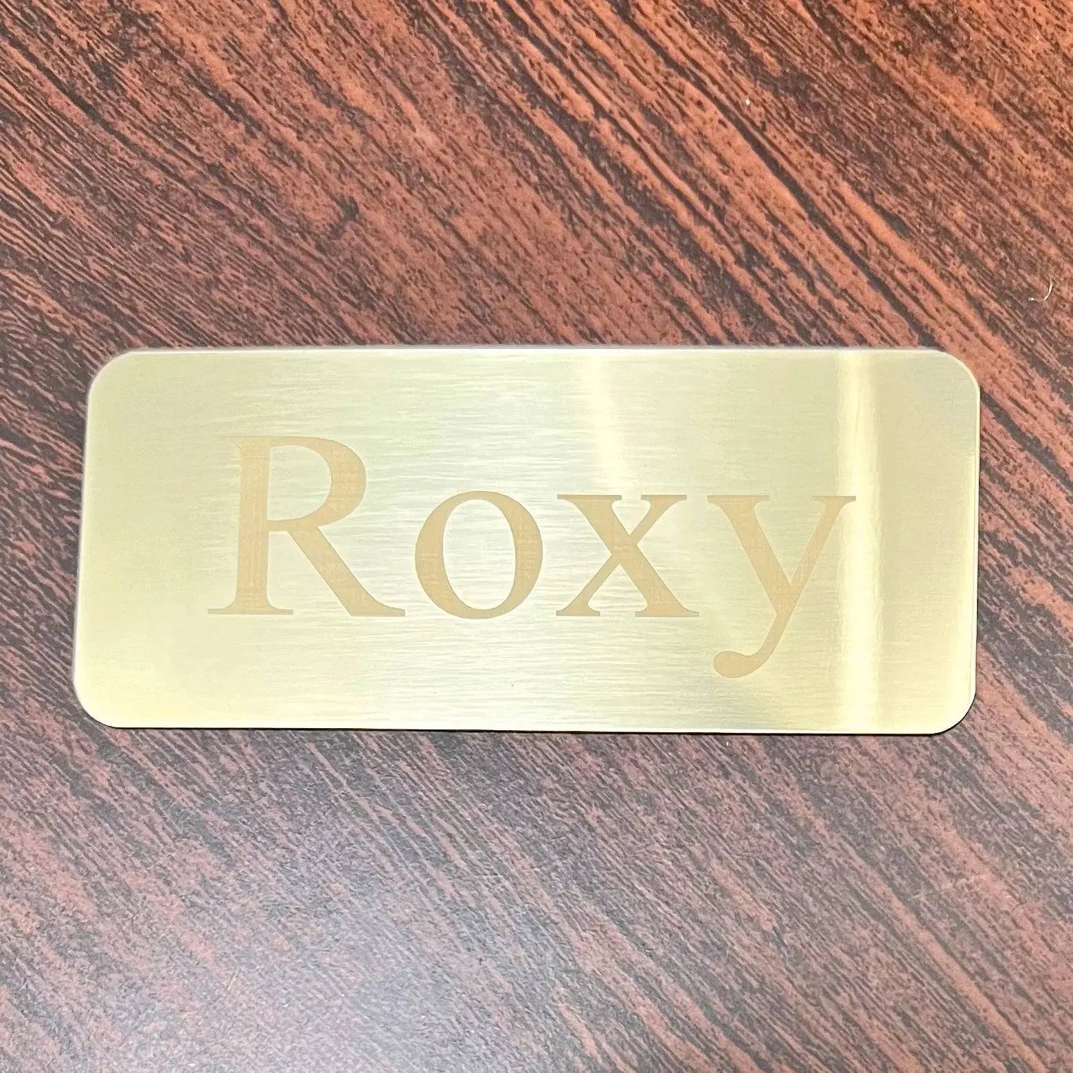 Custom Design-Your-Own Pet Memorial Brass Plate – Personalized Engraving, 2 Sizes Custom Engraving Plates