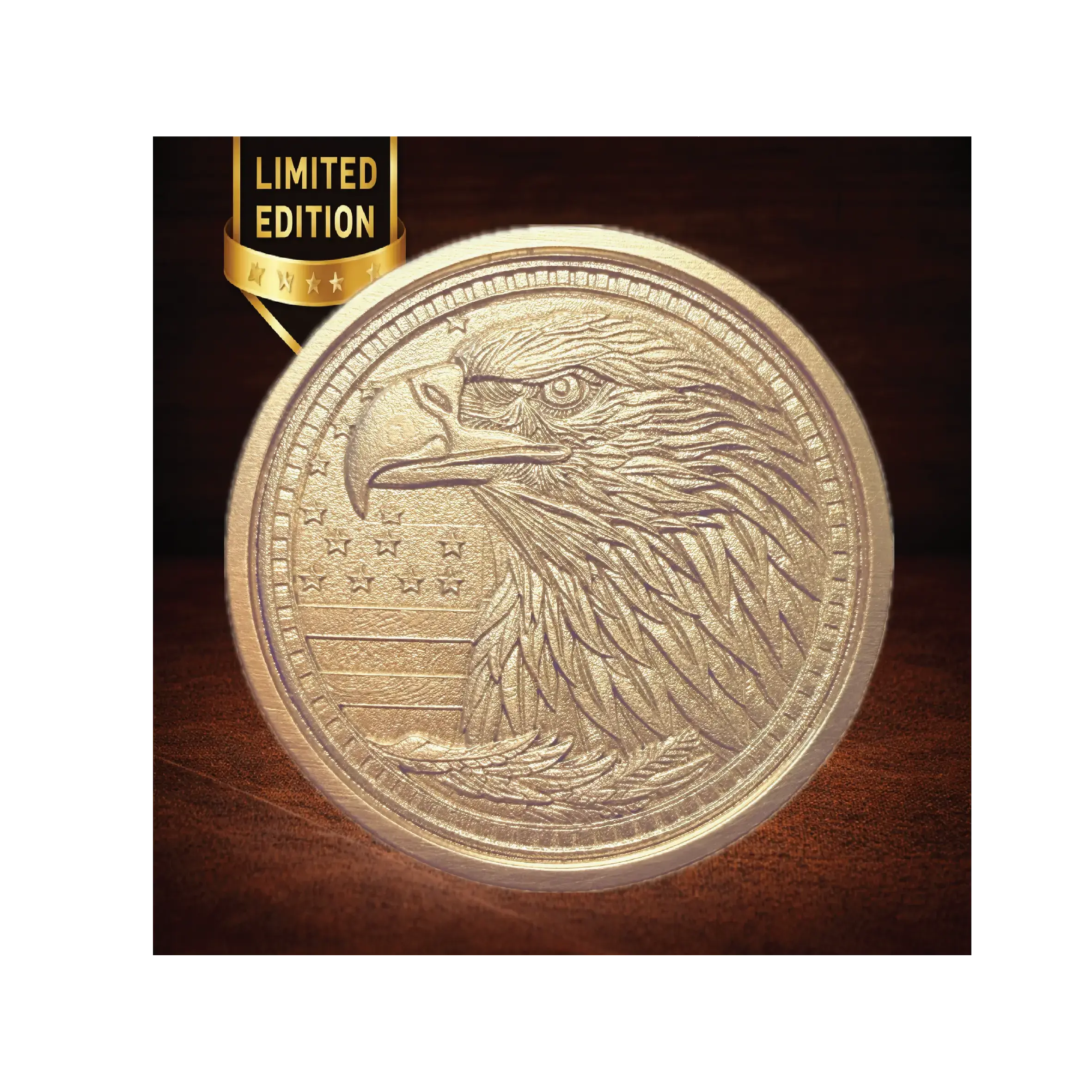 Limited Edition 1776–2026 USA 250th Anniversary Commemorative Coin – Solid Brass Deep Engraved Eagle Medallion (Collector Edition Gift) Sams Engraving and Gifts