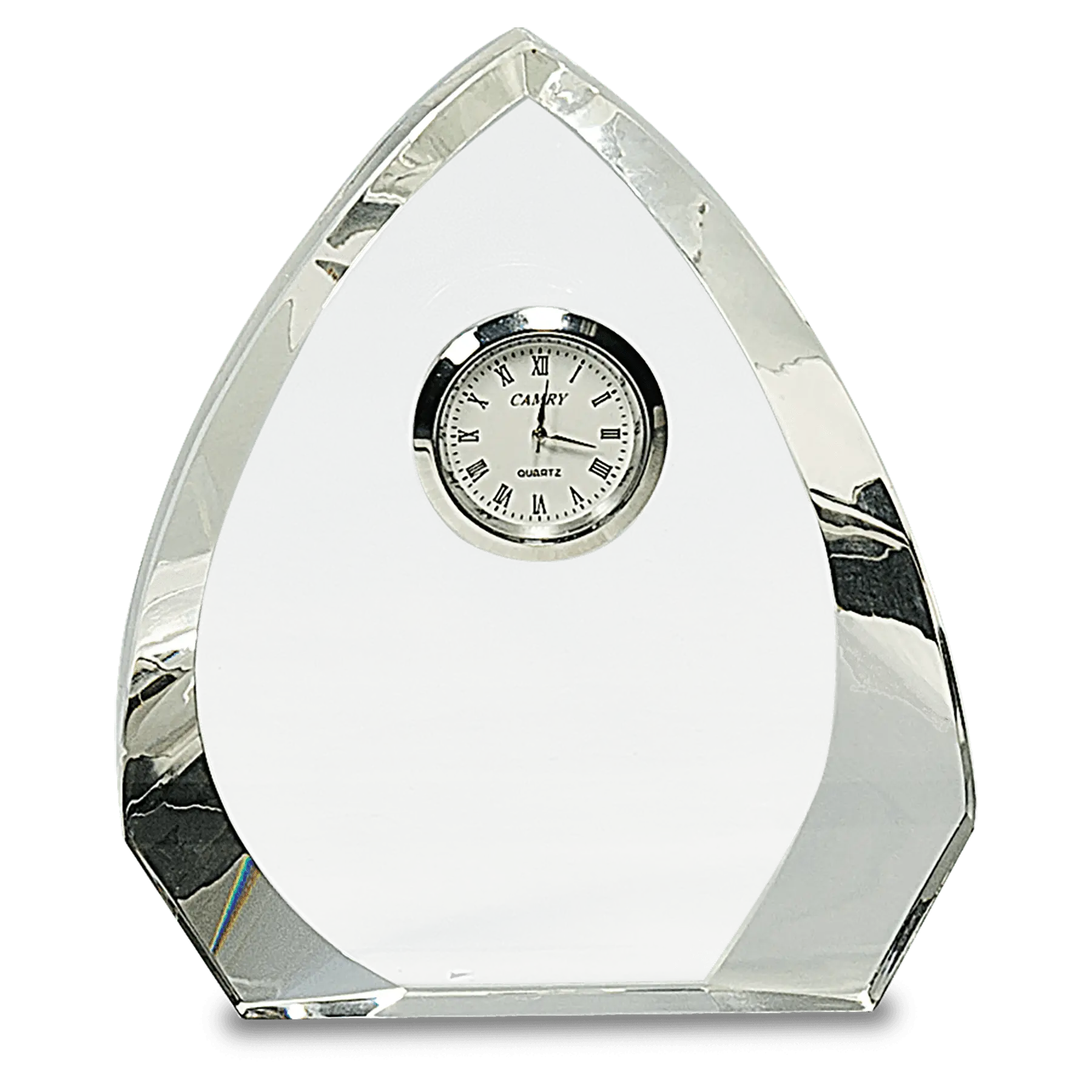 Premier Crystal Arch Clock Award / Personalized Gift, 5.5" - Sams Engraving and Gifts