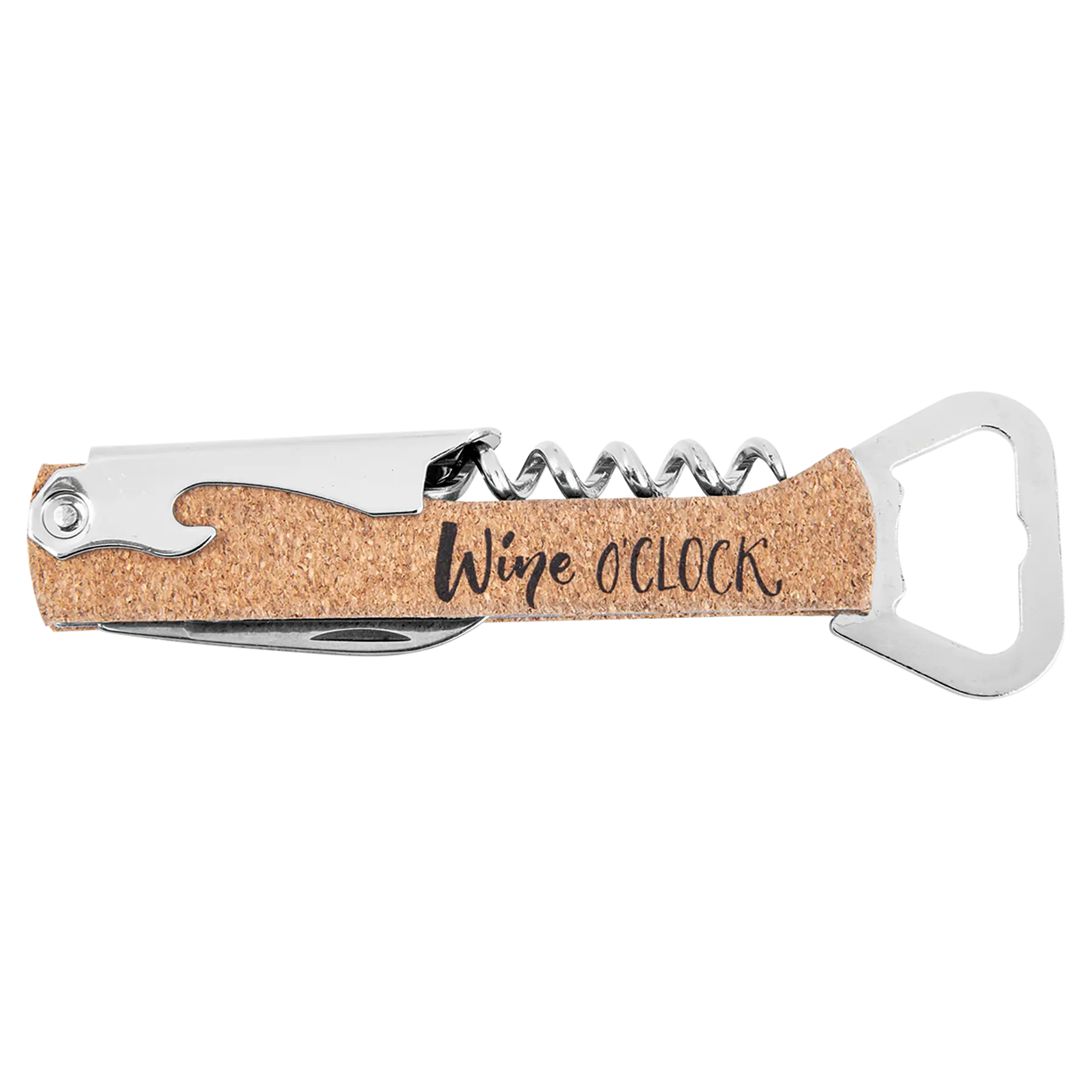 Personalized Wine Bottle Opener/Corkscrew, Leatherette, 15 Colors JDS