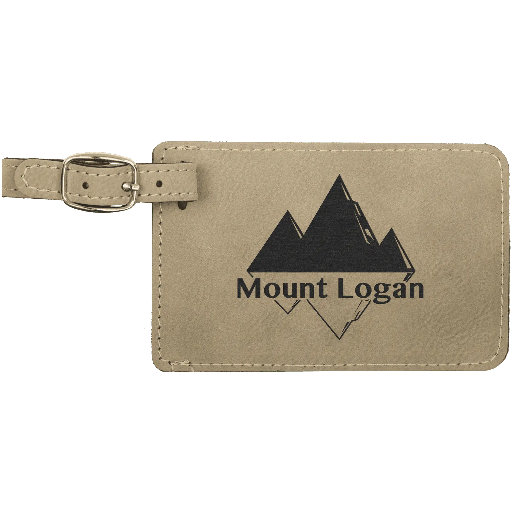 Personalized Leatherette Luggage & Bag Tag with Buckle – 18 Colors Available Sams Engraving and Gifts