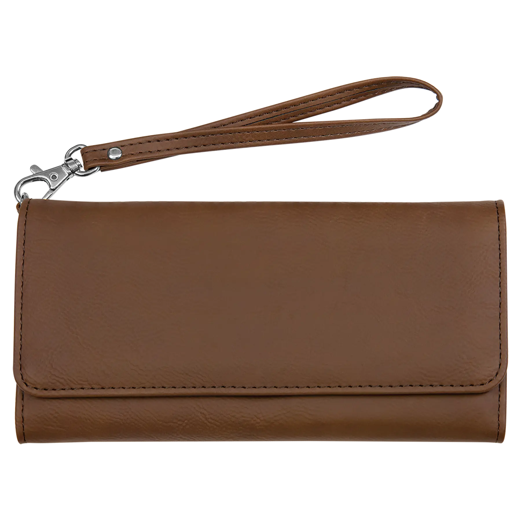 Personalized Wallet with Wrist Strap, Wristlet, RFID Protection, Multi-Slots, Leatherette, 7.5" x 4", 10 Colors JDS