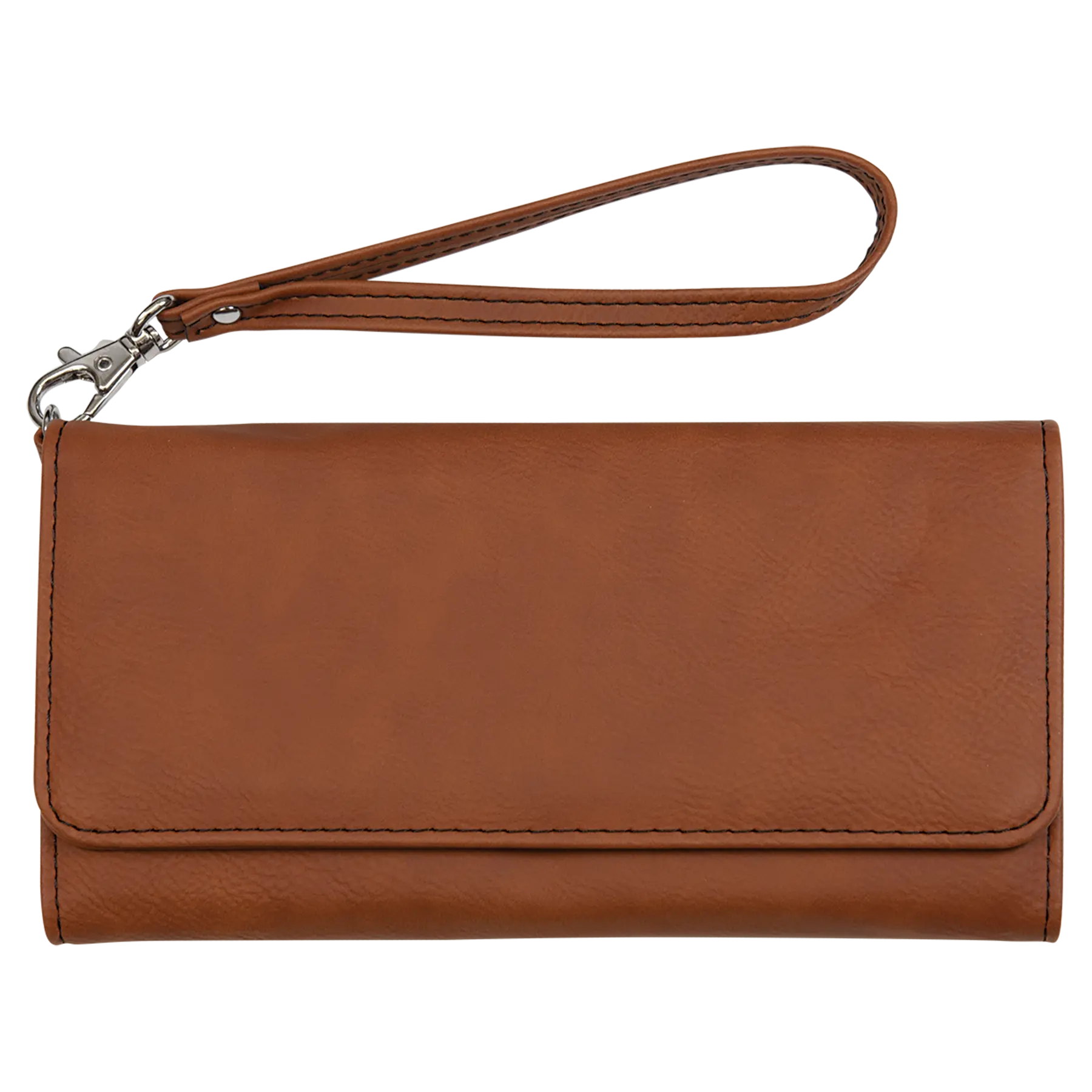 Personalized Wallet with Wrist Strap, Wristlet, RFID Protection, Multi-Slots, Leatherette, 7.5" x 4", 10 Colors JDS