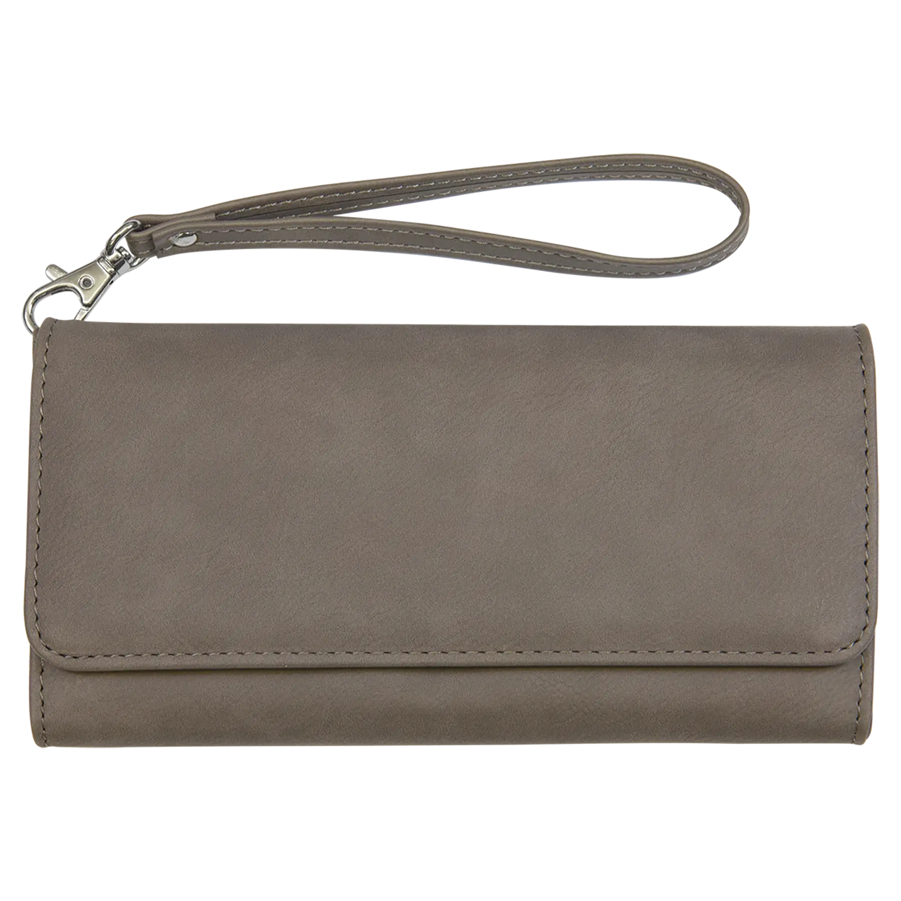 Personalized Wallet with Wrist Strap, Wristlet, RFID Protection, Multi-Slots, Leatherette, 7.5" x 4", 10 Colors JDS