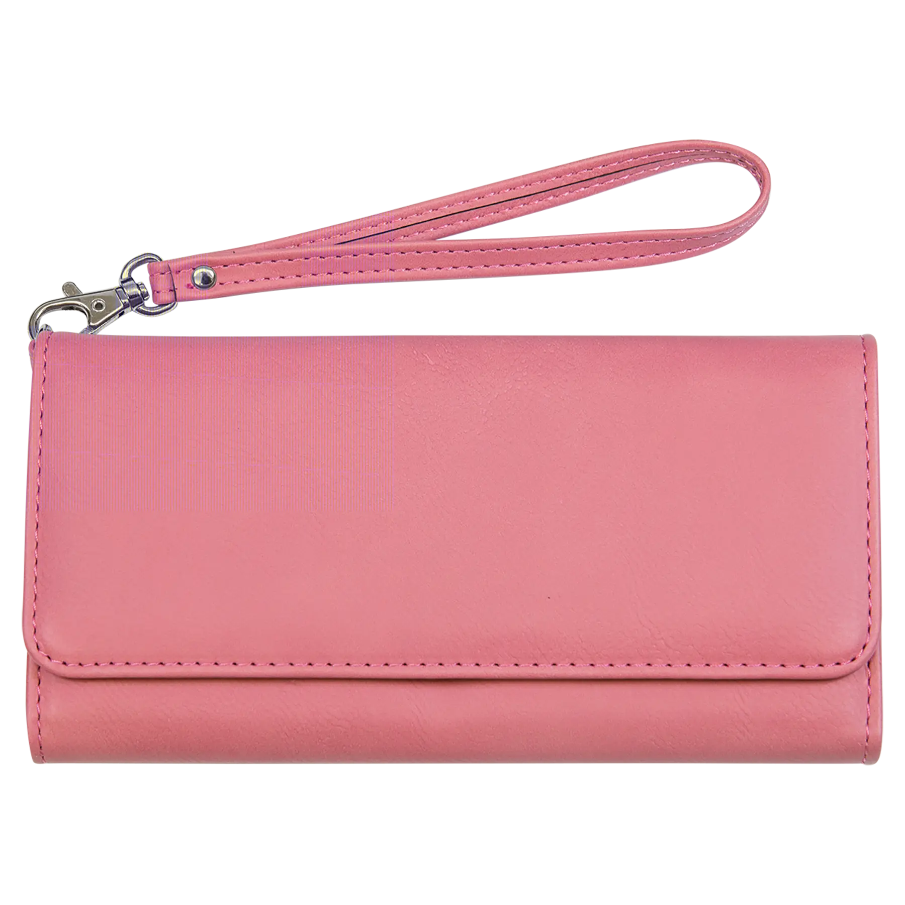 Personalized Wallet with Wrist Strap, Wristlet, RFID Protection, Multi-Slots, Leatherette, 7.5" x 4", 10 Colors JDS