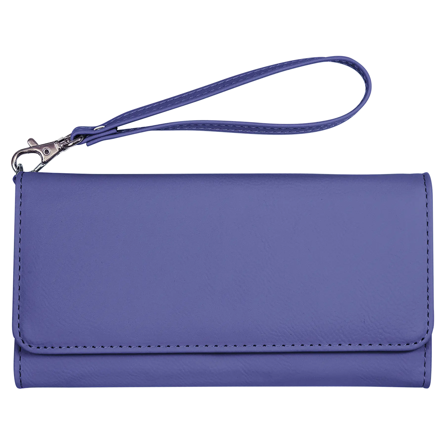 Personalized Wallet with Wrist Strap, Wristlet, RFID Protection, Multi-Slots, Leatherette, 7.5" x 4", 10 Colors JDS