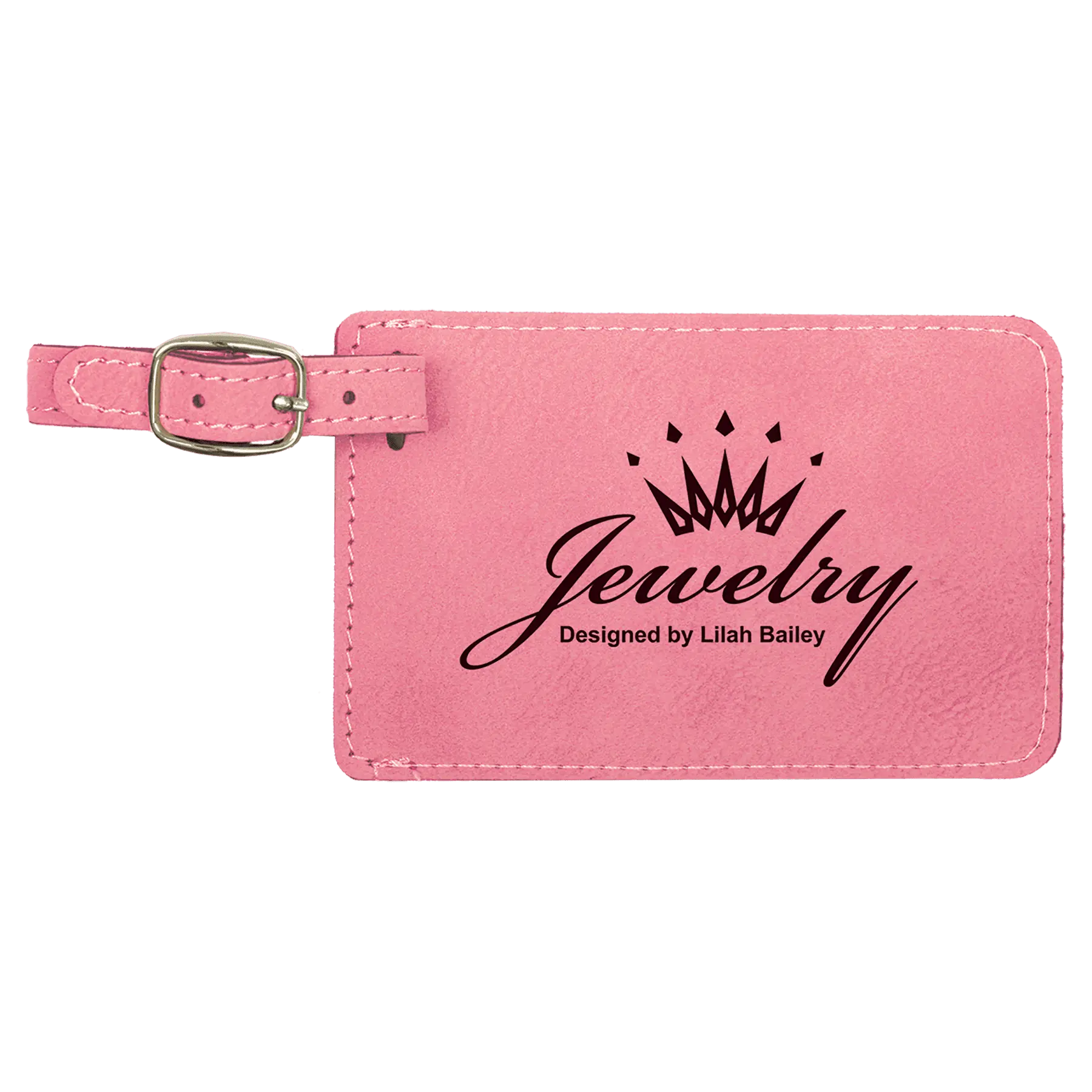 Personalized Leatherette Luggage & Bag Tag with Buckle – 18 Colors Available Sams Engraving and Gifts