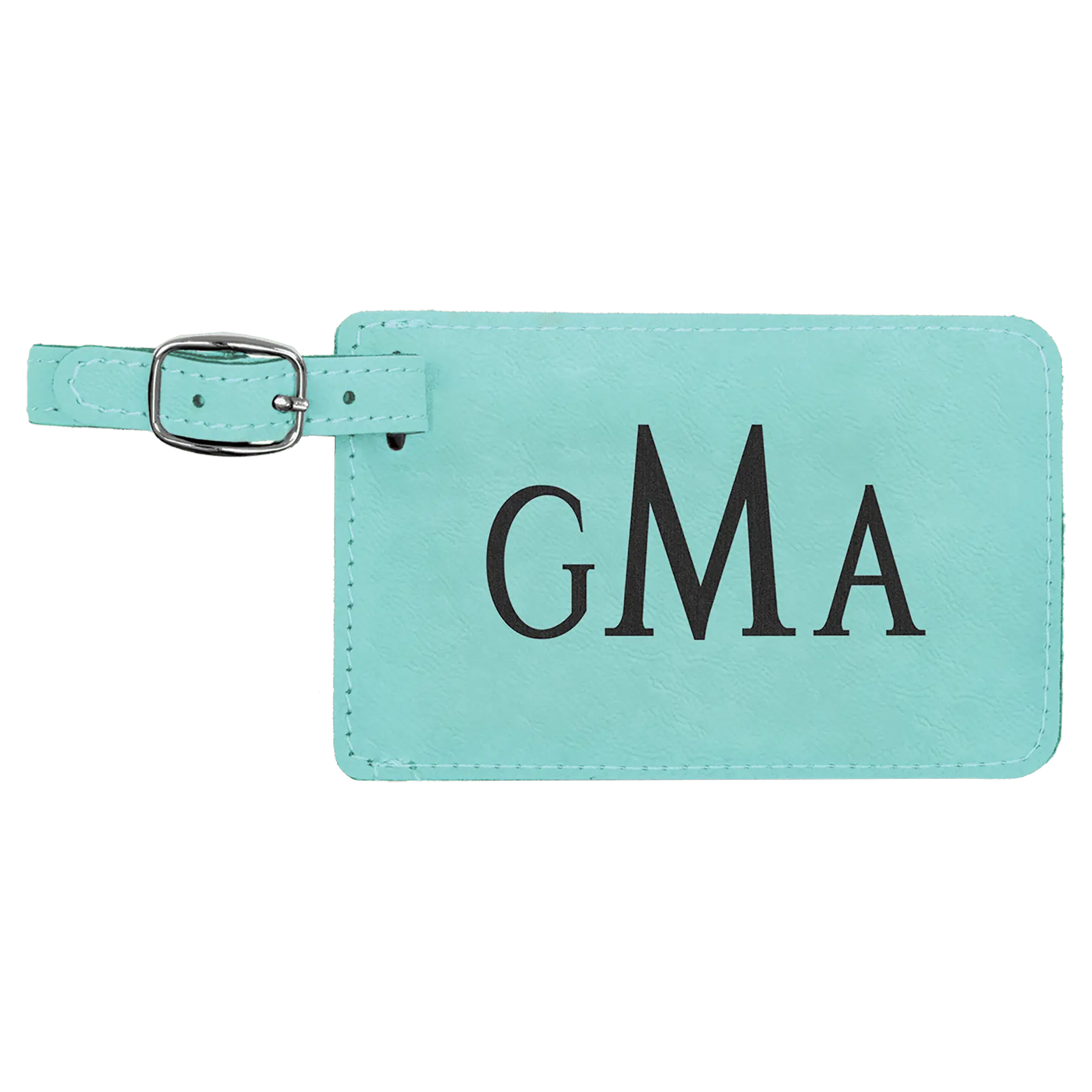 Personalized Leatherette Luggage & Bag Tag with Buckle – 18 Colors Available Sams Engraving and Gifts