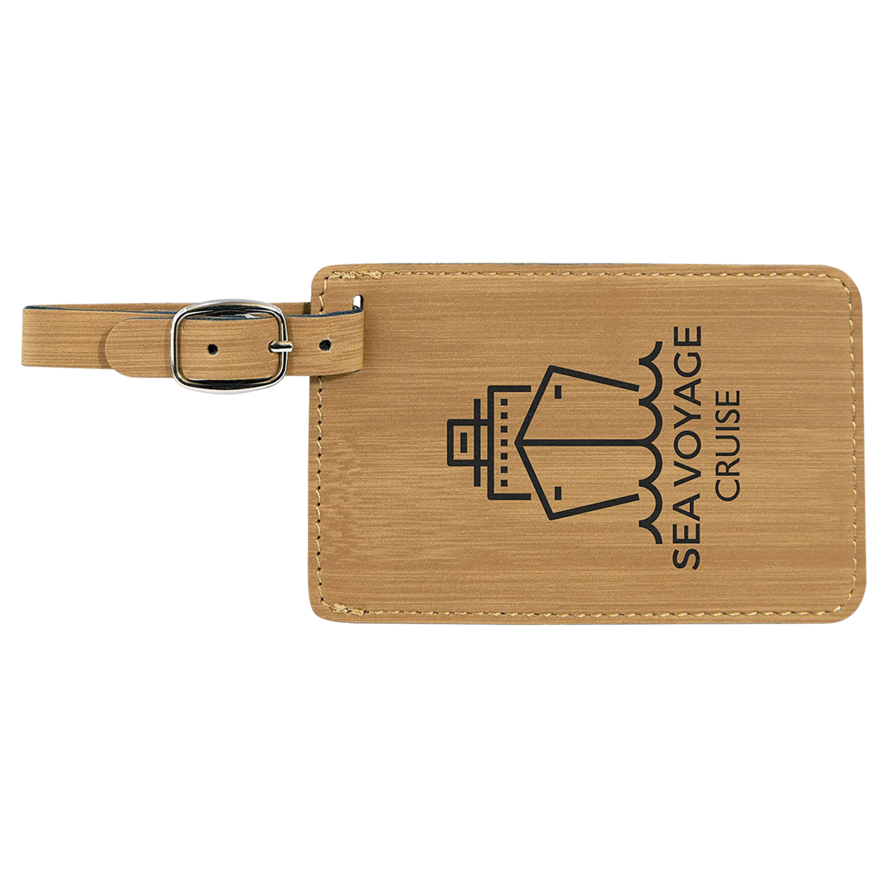 Personalized Leatherette Luggage & Bag Tag with Buckle – 18 Colors Available Sams Engraving and Gifts