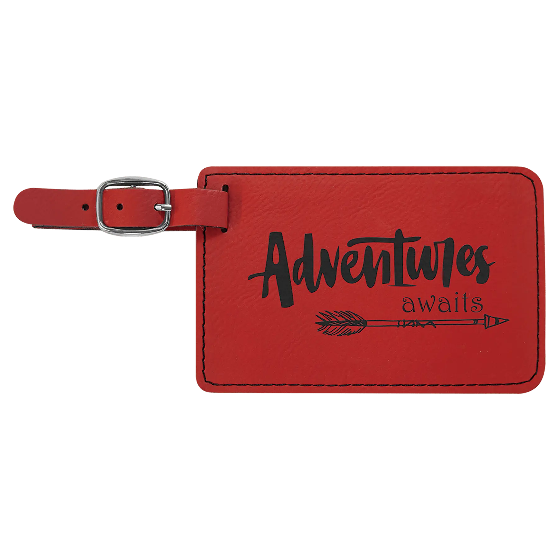 Personalized Leatherette Luggage & Bag Tag with Buckle – 18 Colors Available Sams Engraving and Gifts