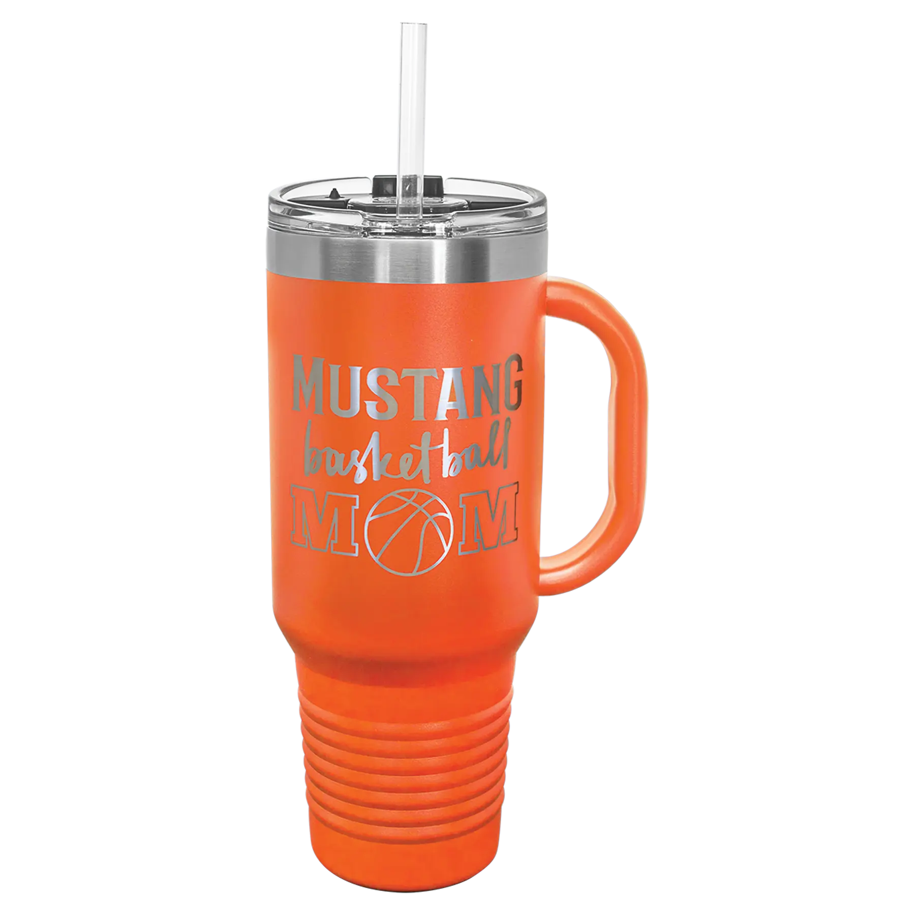 Personalized 40 oz. Polar Camel Travel Mug with Handle & Straw β 16 Color Options JDS
