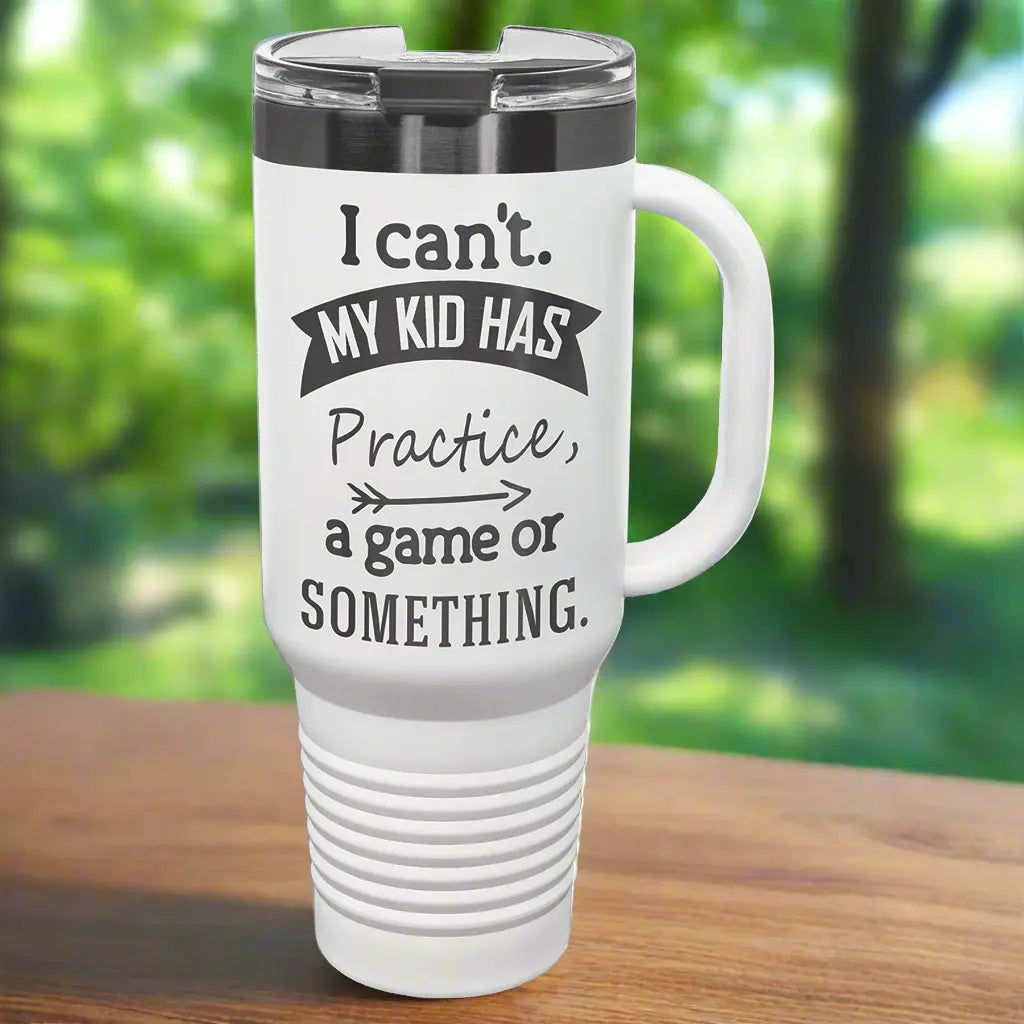 Personalized 40 oz. Polar Camel Ion-Plated Travel Mug with Handle & Straw Included – 4 Color Options JDS