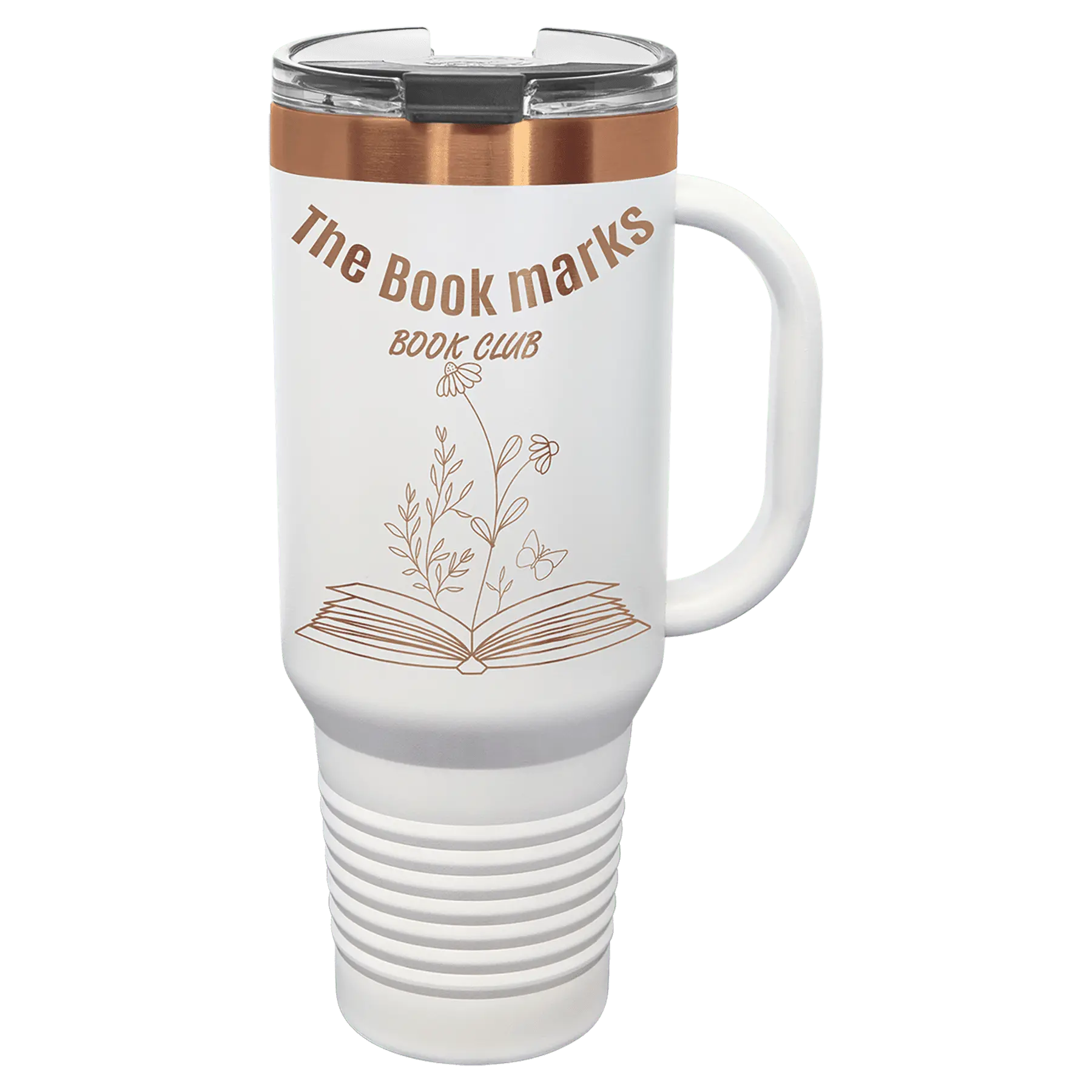 Personalized 40 oz. Polar Camel Ion-Plated Travel Mug with Handle & Straw Included β 4 Color Options JDS