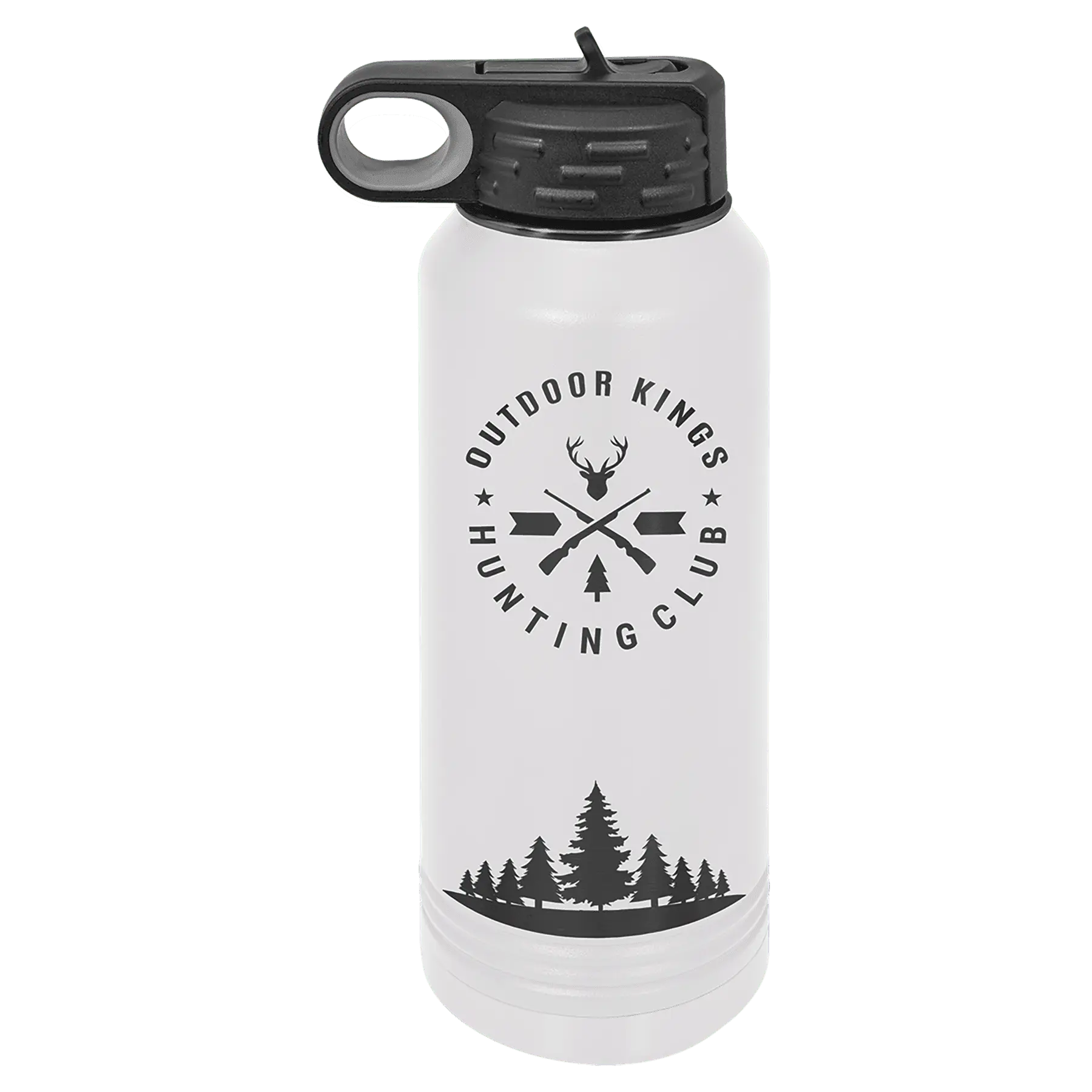 Personalized Polar Camel 32 oz. Ion-Plated Water Bottle with Screw-On Flip Top Lid – 4 Color Options JDS
