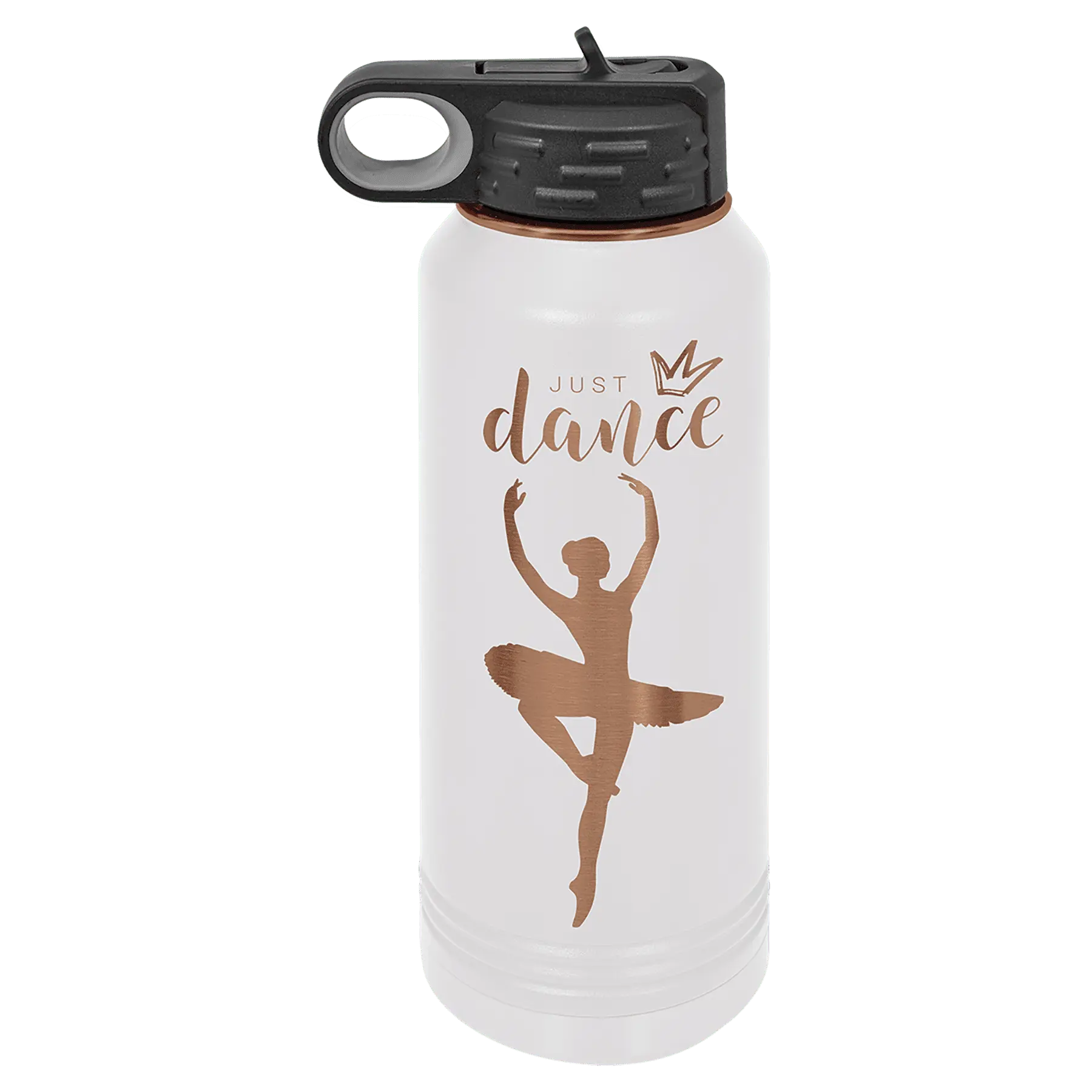 Personalized Polar Camel 32 oz. Ion-Plated Water Bottle with Screw-On Flip Top Lid – 4 Color Options JDS